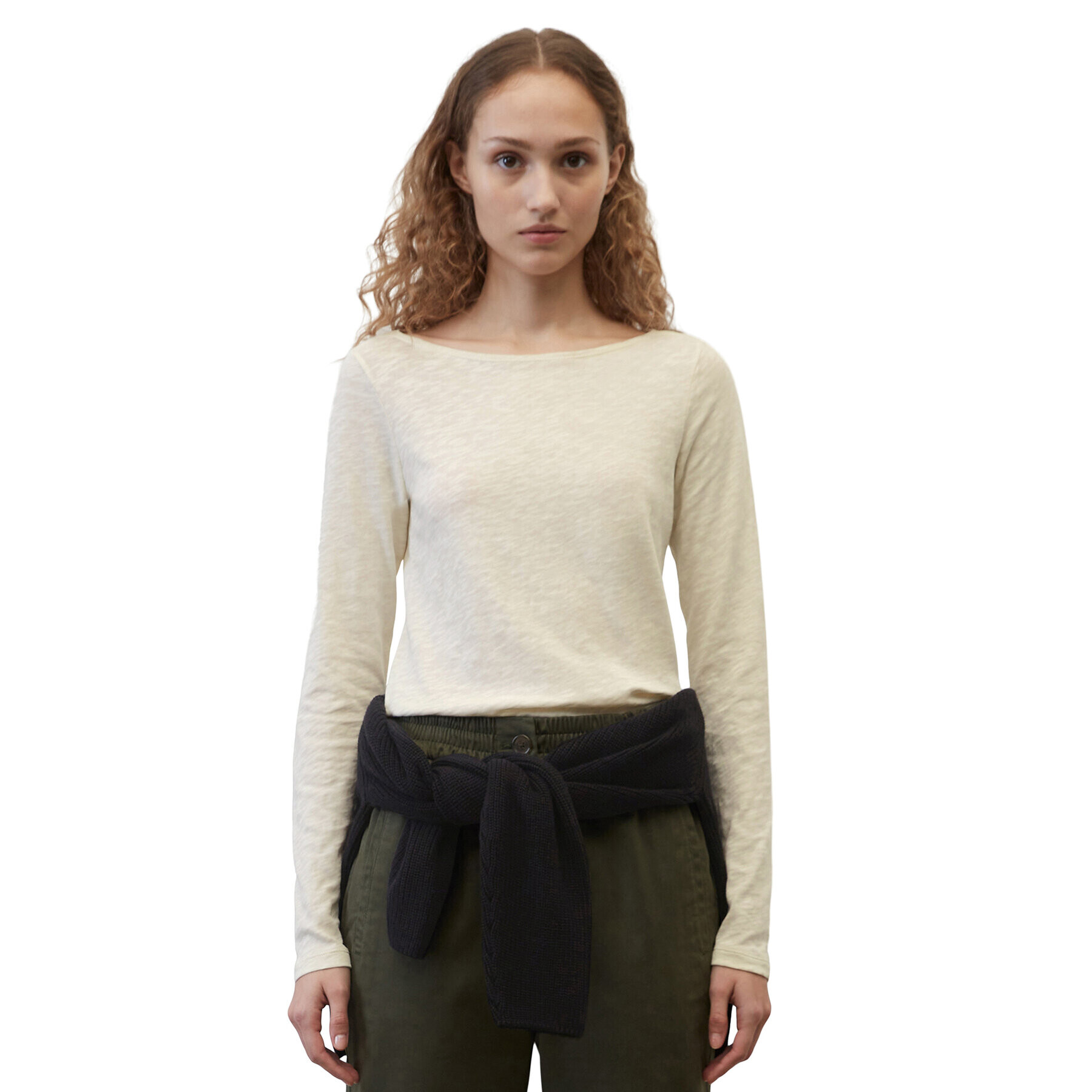 Marc O'Polo Блуза 301226152199 Бял Regular Fit - Pepit.bg
