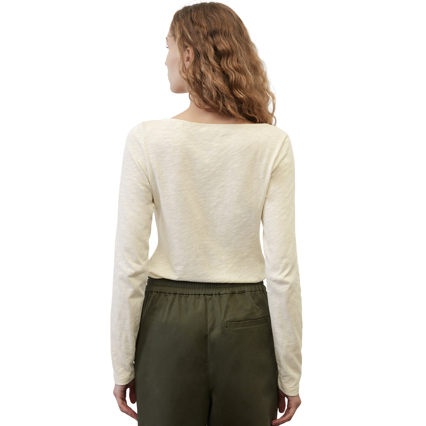 Marc O'Polo Блуза 301226152199 Бял Regular Fit - Pepit.bg