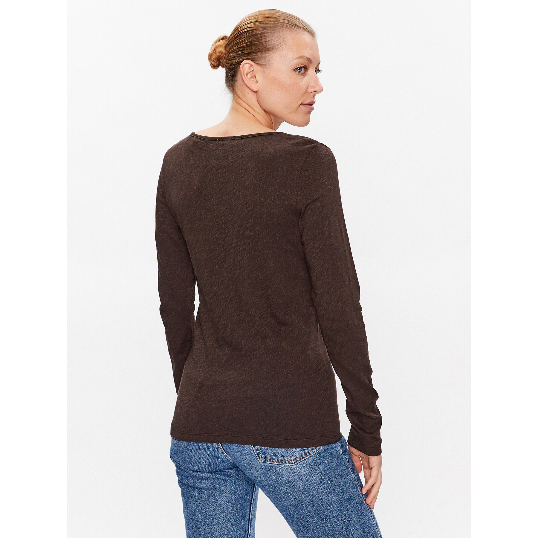 Marc O'Polo Блуза 302226152515 Кафяв Regular Fit - Pepit.bg