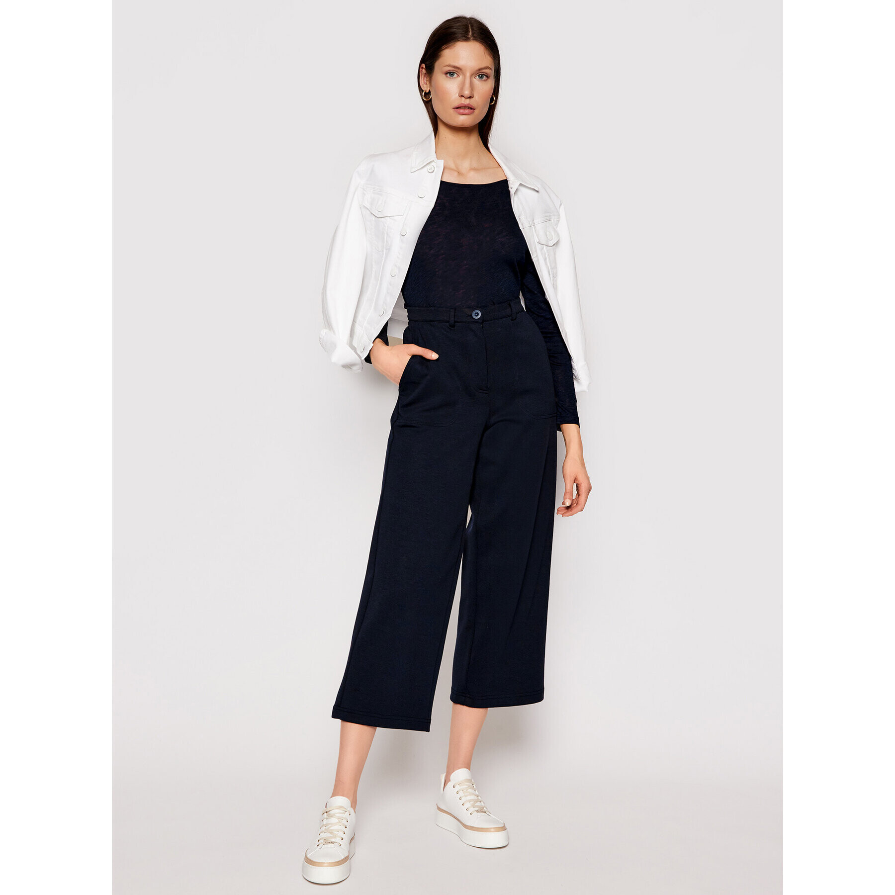 Marc O'Polo Блуза B01 22615 2199 Тъмносин Regular Fit - Pepit.bg