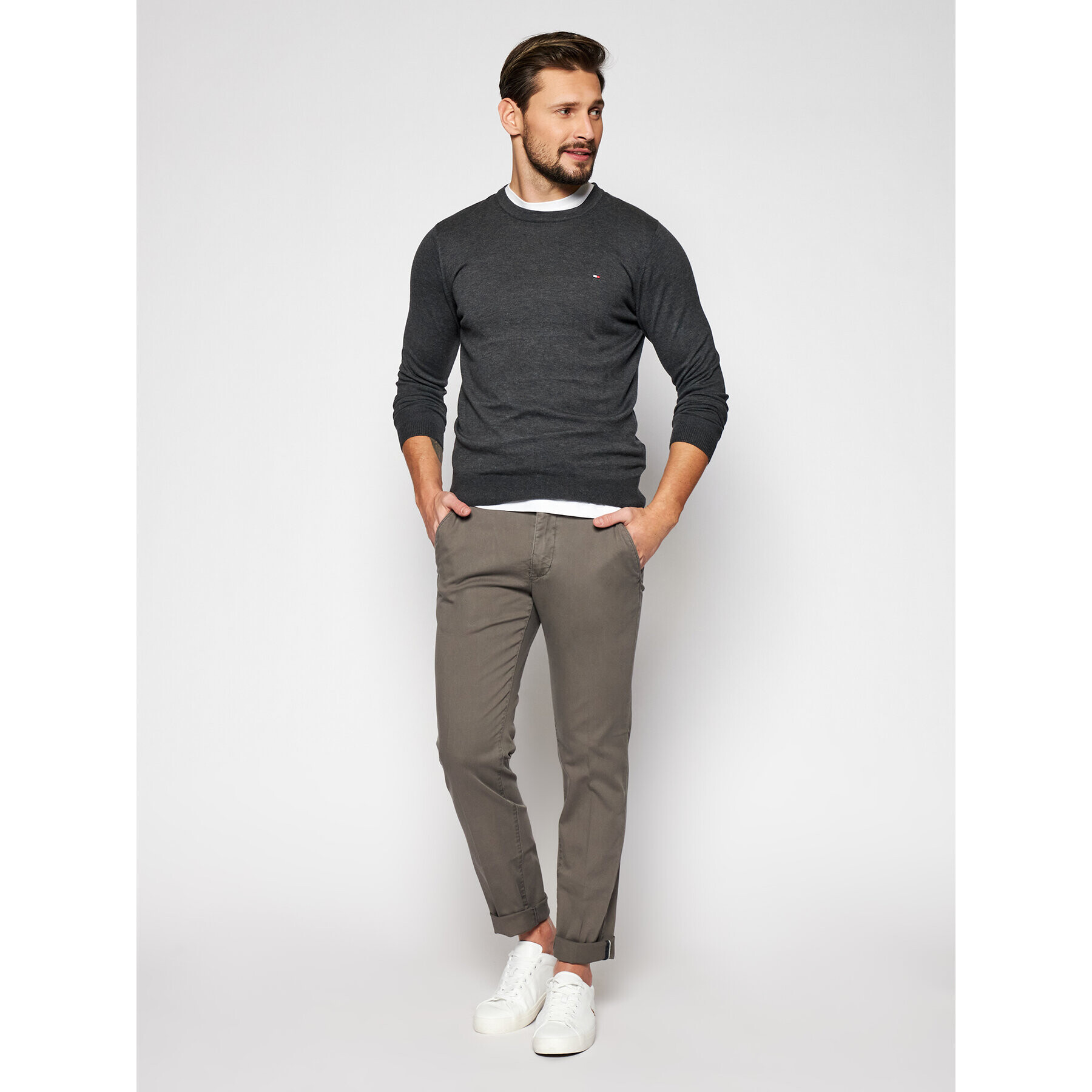 Marc O'Polo Чино панталони B21 0108 10064 Сив Tapered Fit - Pepit.bg