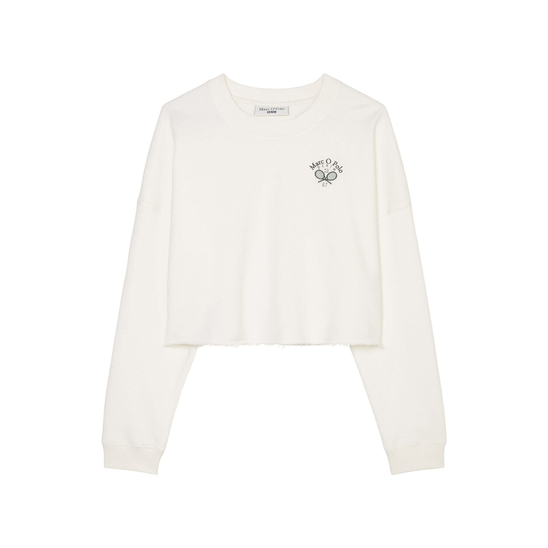 Marc O'Polo Denim Суитшърт 343419654047 Бял Oversize - Pepit.bg