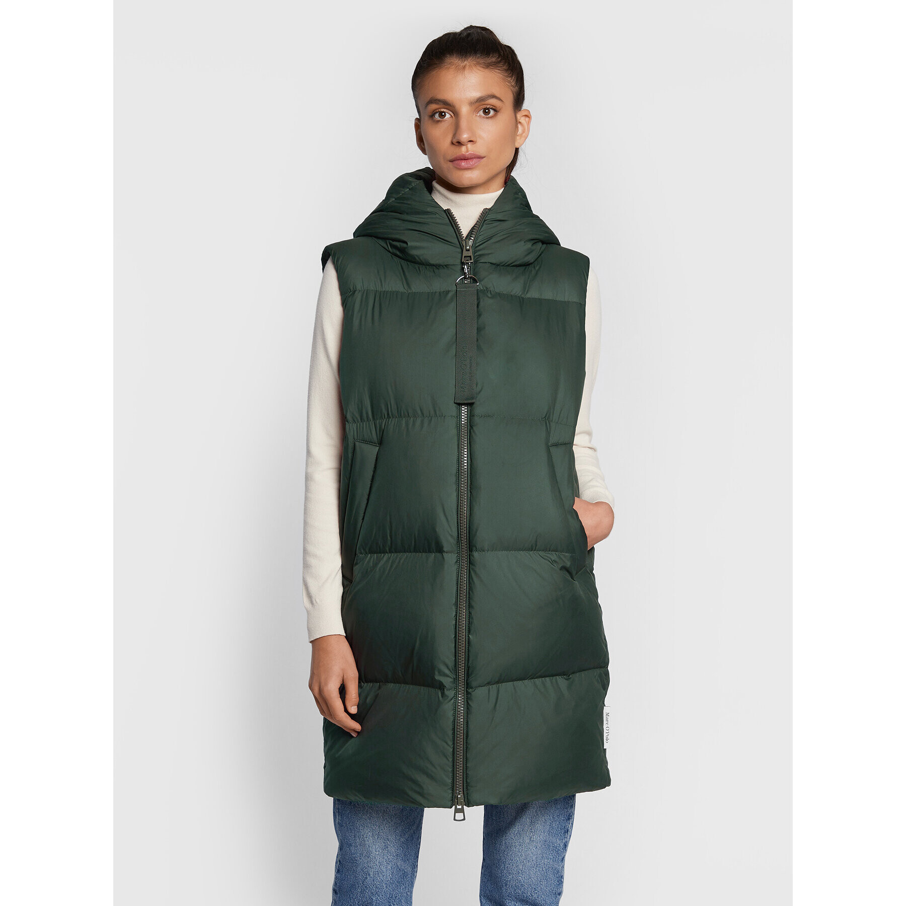 Marc O'Polo Елек 209 0874 72067 Зелен Regular Fit - Pepit.bg