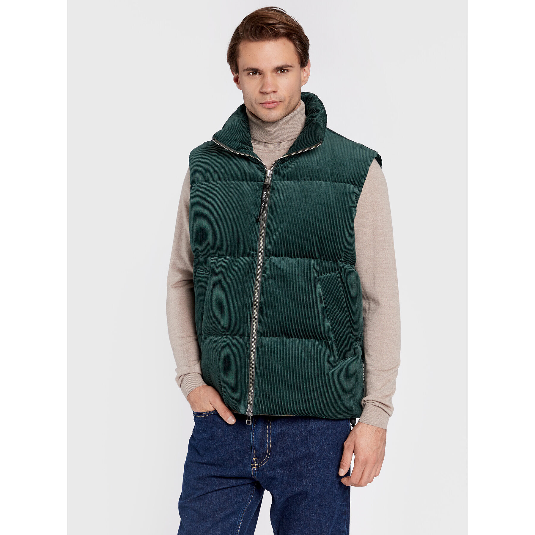 Marc O'Polo Елек 229 0139 72006 Зелен Regular Fit - Pepit.bg