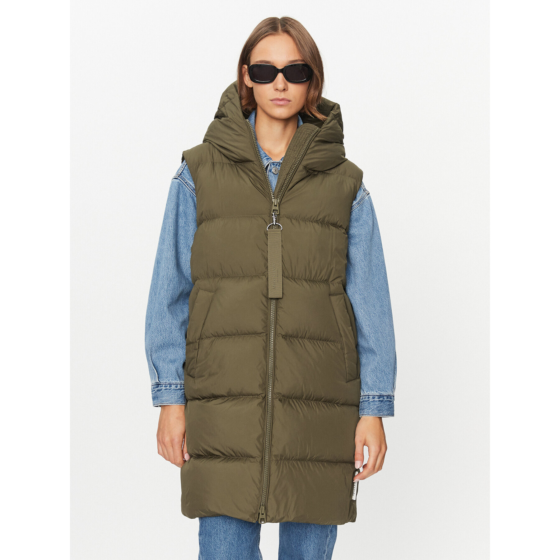 Marc O'Polo Елек 309 0874 72025 Зелен Regular Fit - Pepit.bg