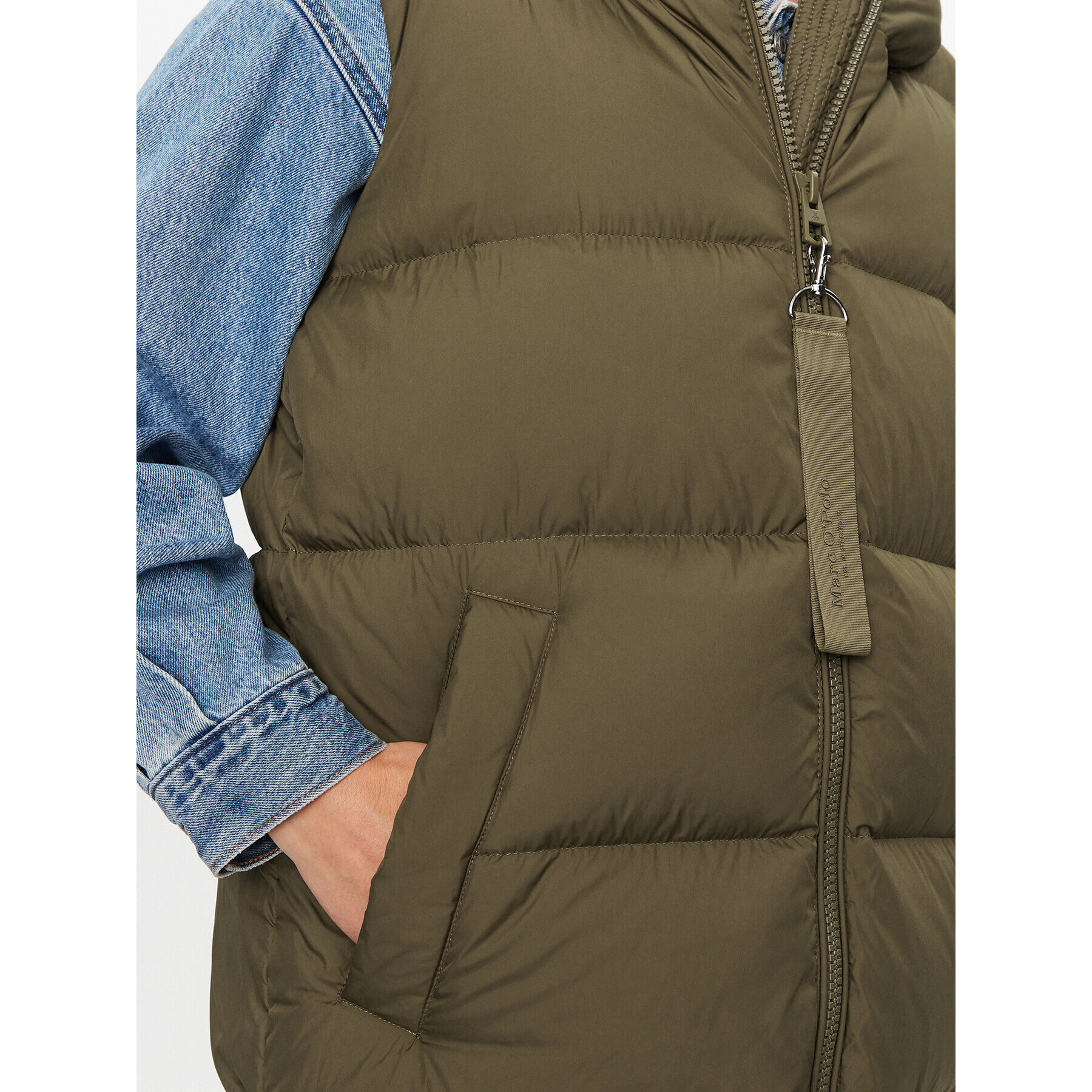 Marc O'Polo Елек 309 0874 72025 Зелен Regular Fit - Pepit.bg