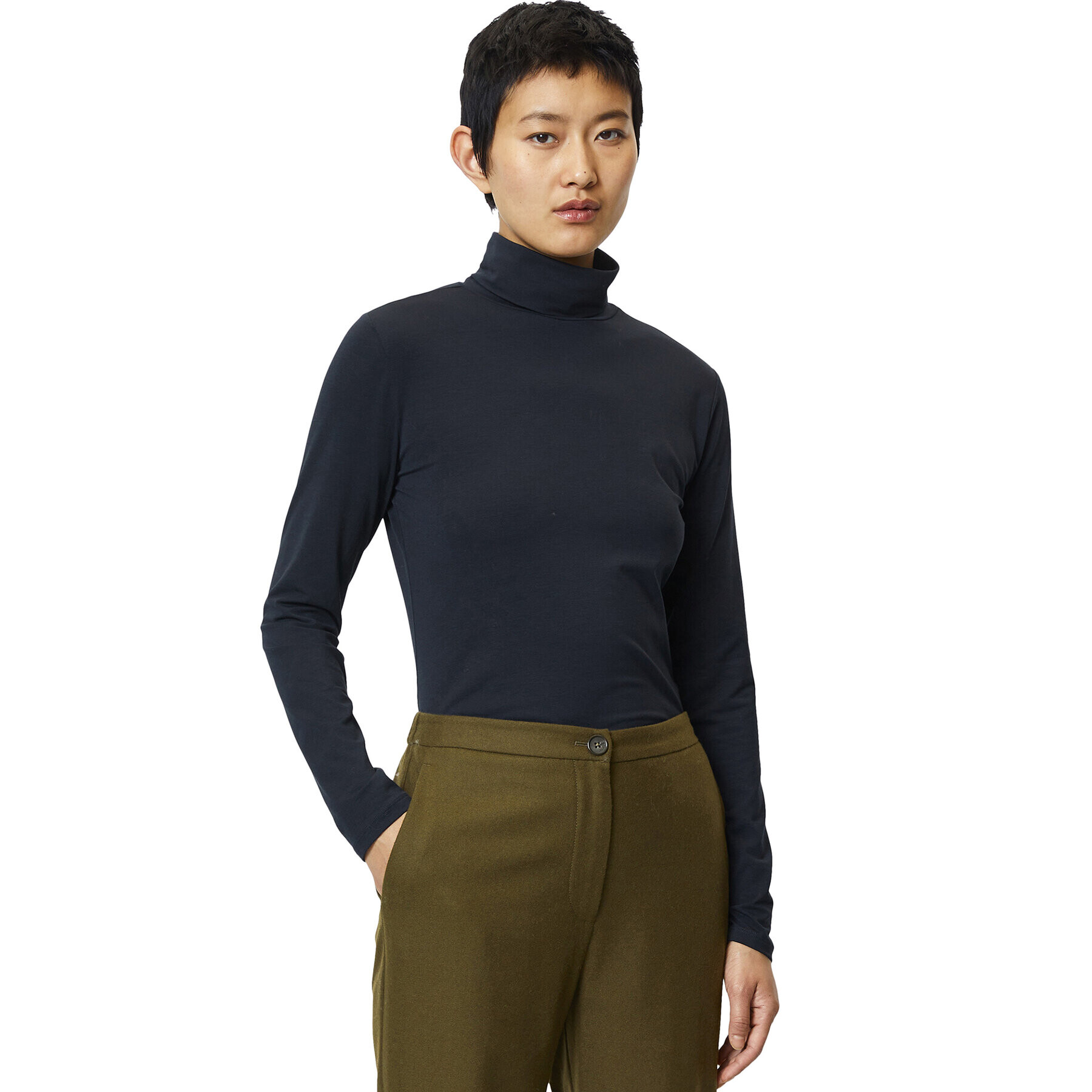 Marc O'Polo Поло M09 3087 52241 Тъмносин Regular Fit - Pepit.bg