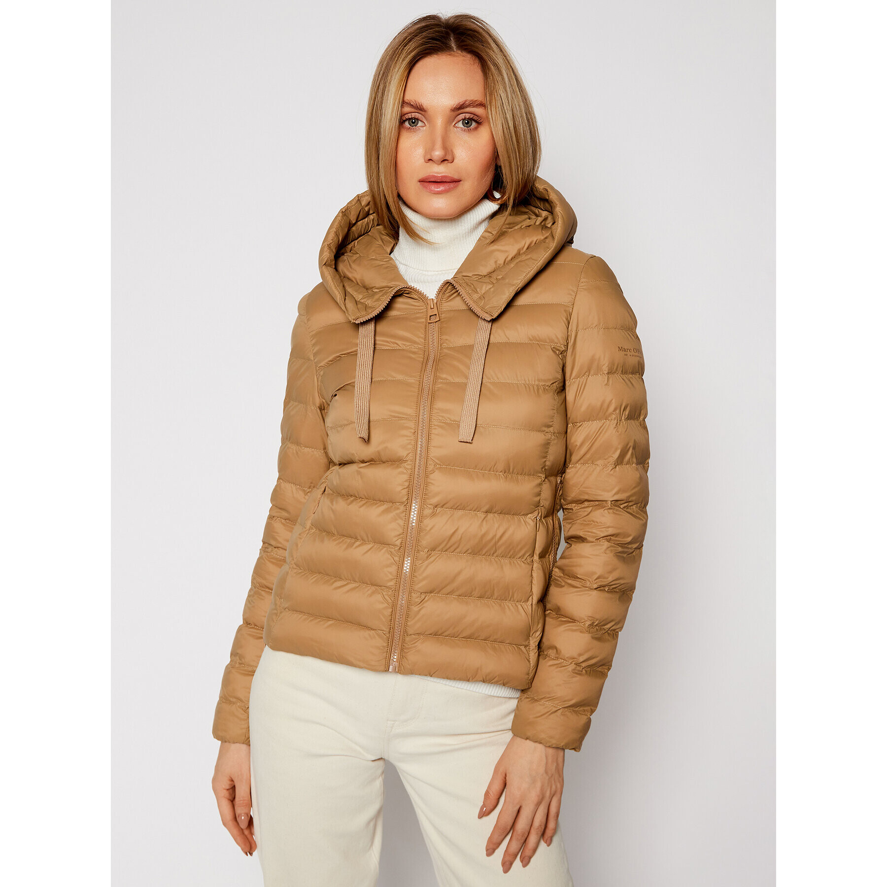 Marc O'Polo Пухено яке 101 0851 70011 Кафяв Regular Fit - Pepit.bg