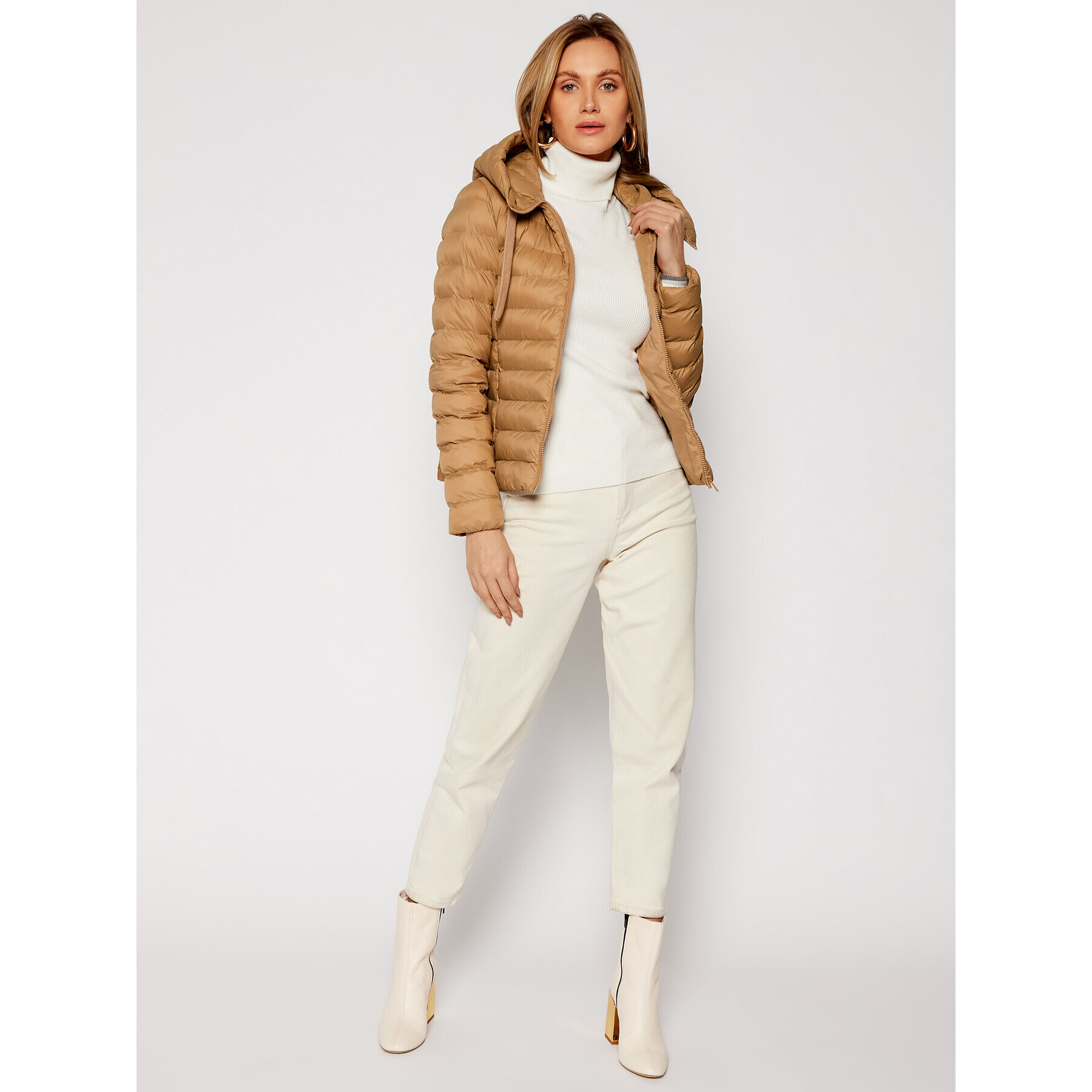 Marc O'Polo Пухено яке 101 0851 70011 Кафяв Regular Fit - Pepit.bg