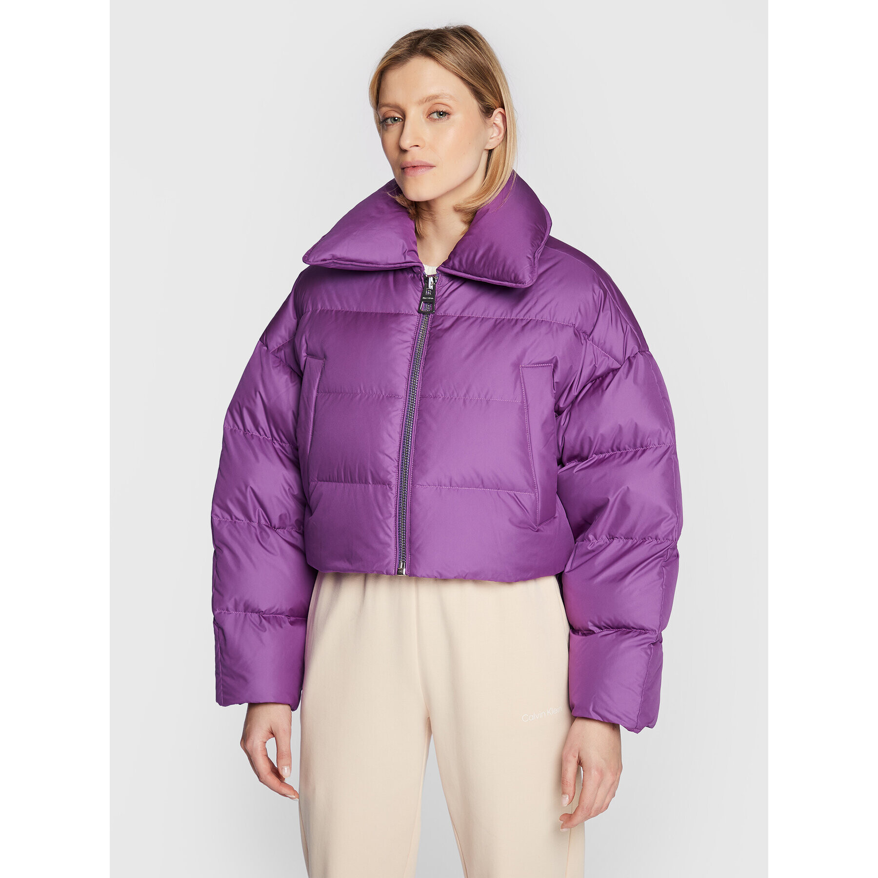 Marc O'Polo Пухено яке 209 0808 70007 Виолетов Oversize - Pepit.bg