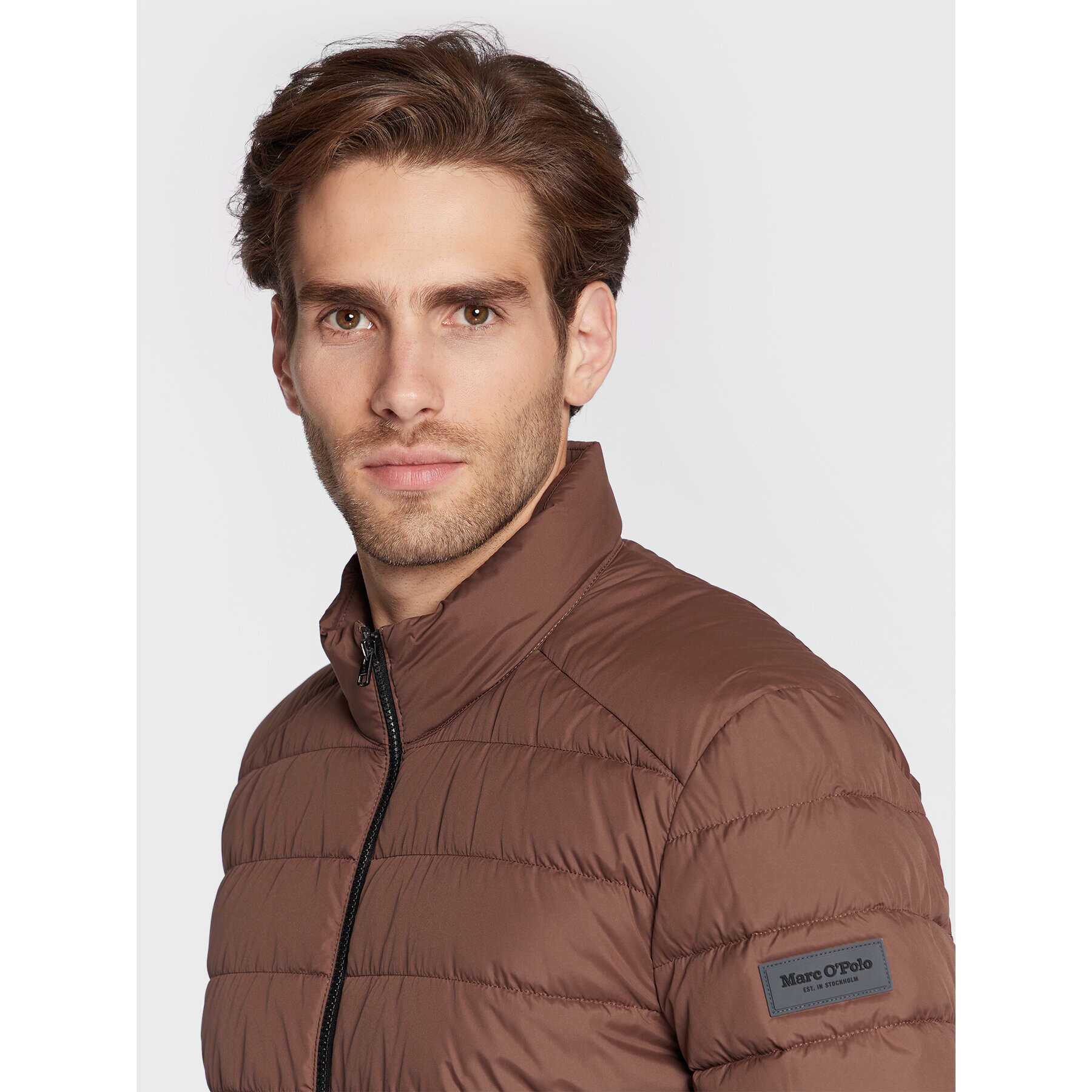 Marc O'Polo Пухено яке 228 0960 70188 Кафяв Regular Fit - Pepit.bg