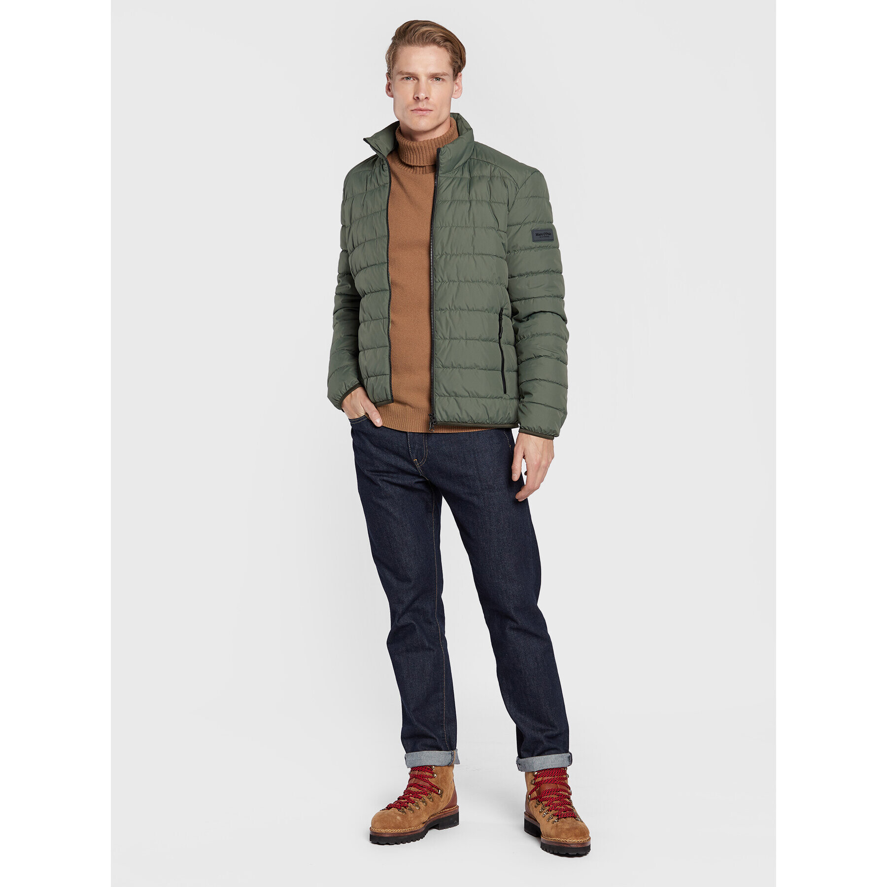 Marc O'Polo Пухено яке 228 0960 70188 Зелен Regular Fit - Pepit.bg