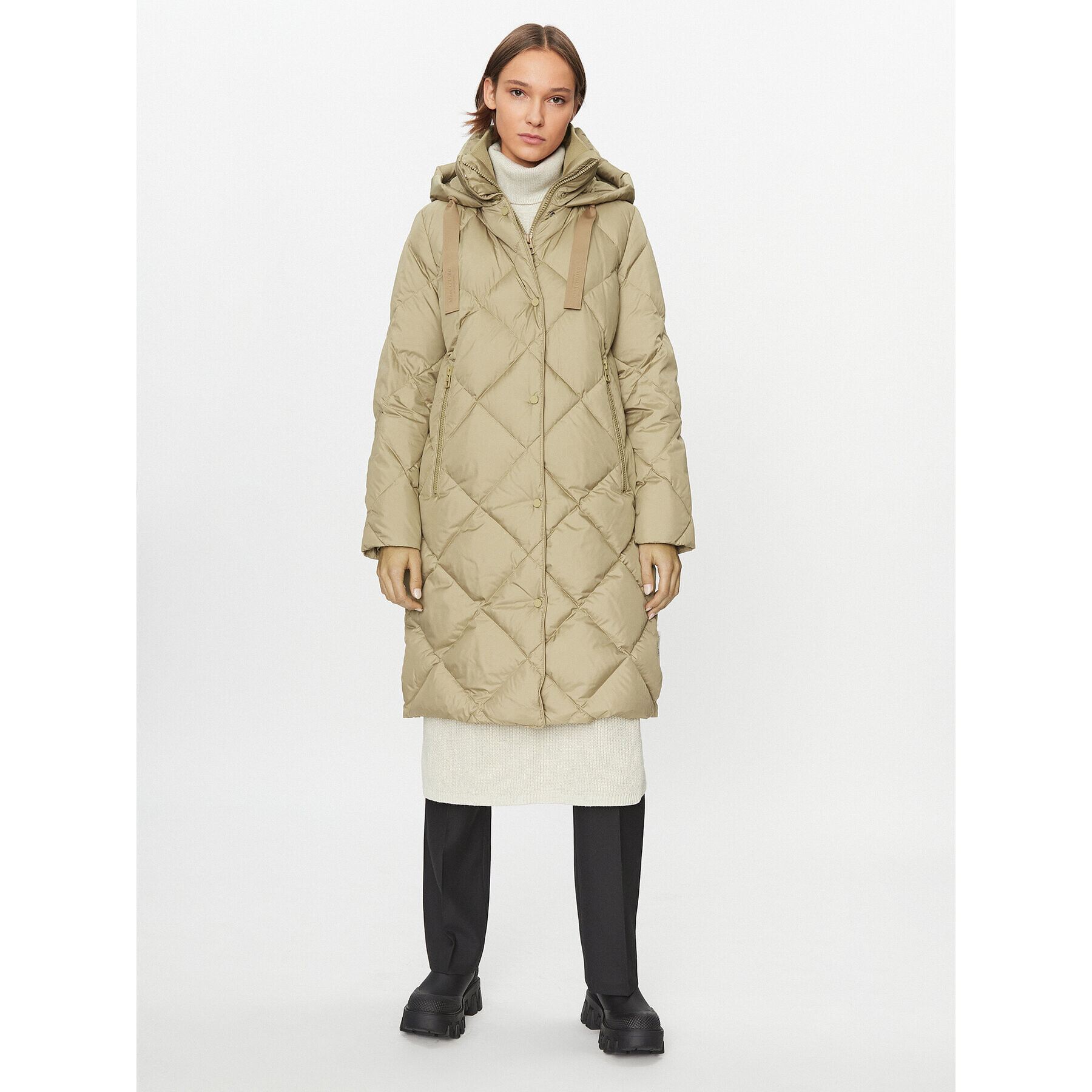 Marc O'Polo Пухено яке 309 0329 71073 Зелен Regular Fit - Pepit.bg