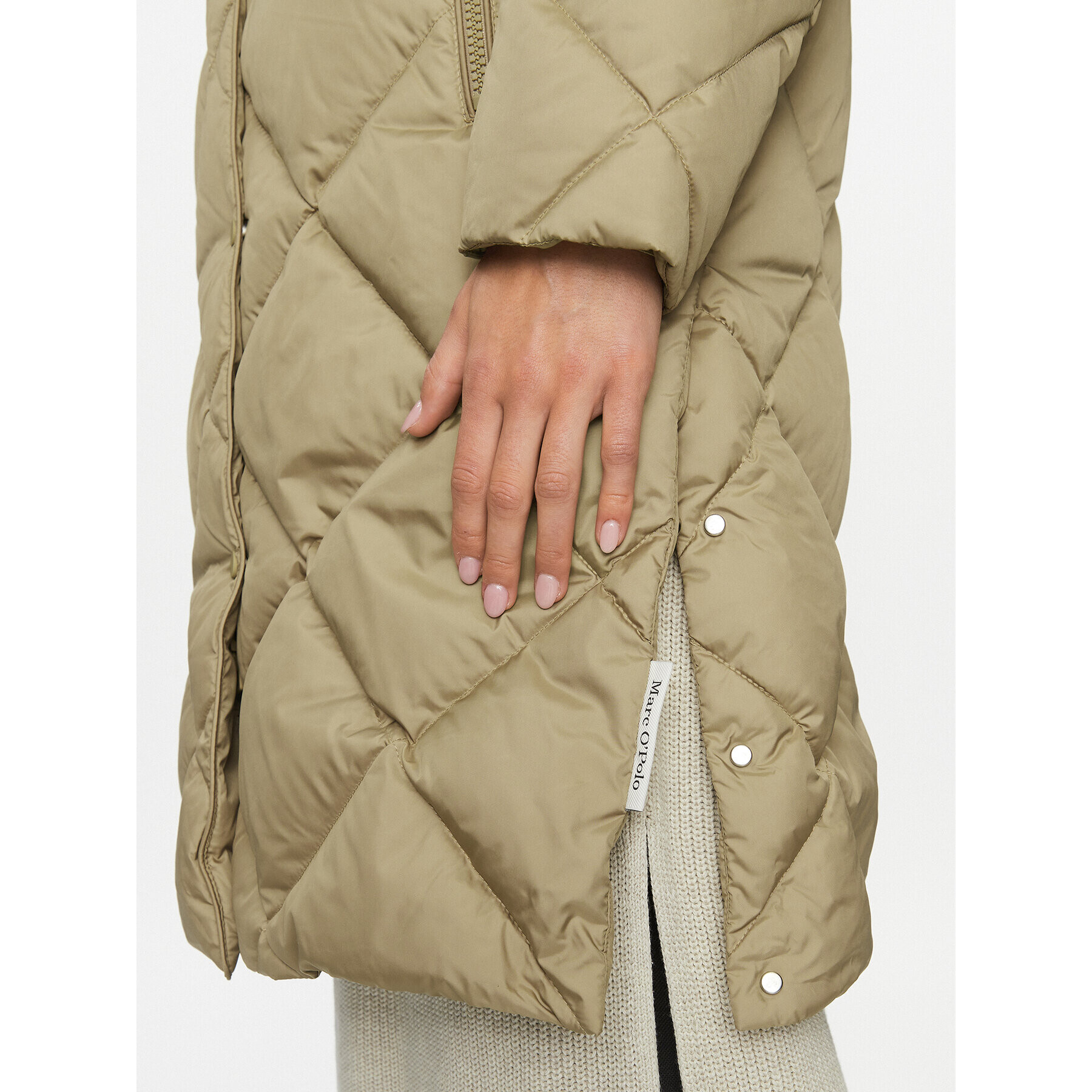 Marc O'Polo Пухено яке 309 0329 71073 Зелен Regular Fit - Pepit.bg
