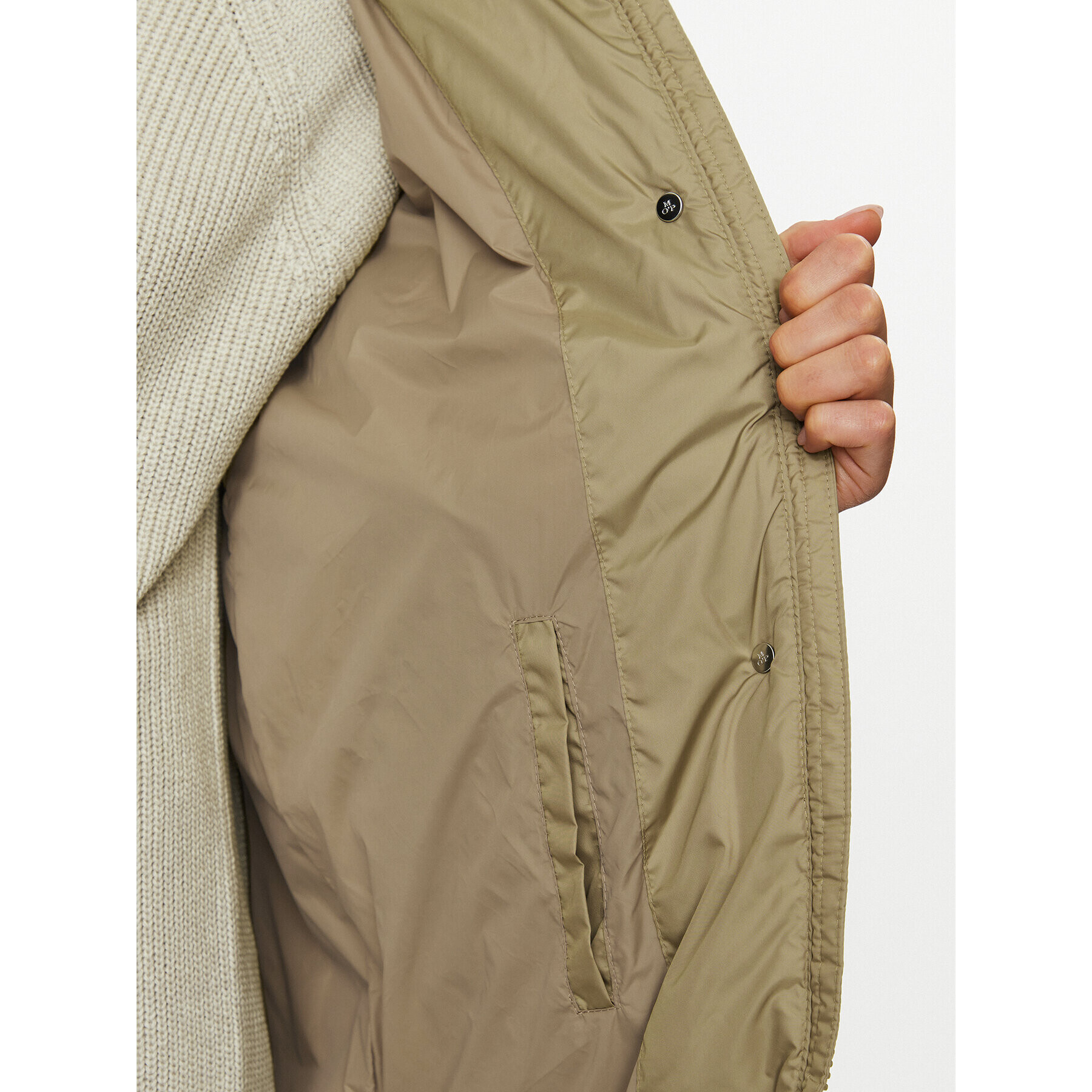 Marc O'Polo Пухено яке 309 0329 71073 Зелен Regular Fit - Pepit.bg