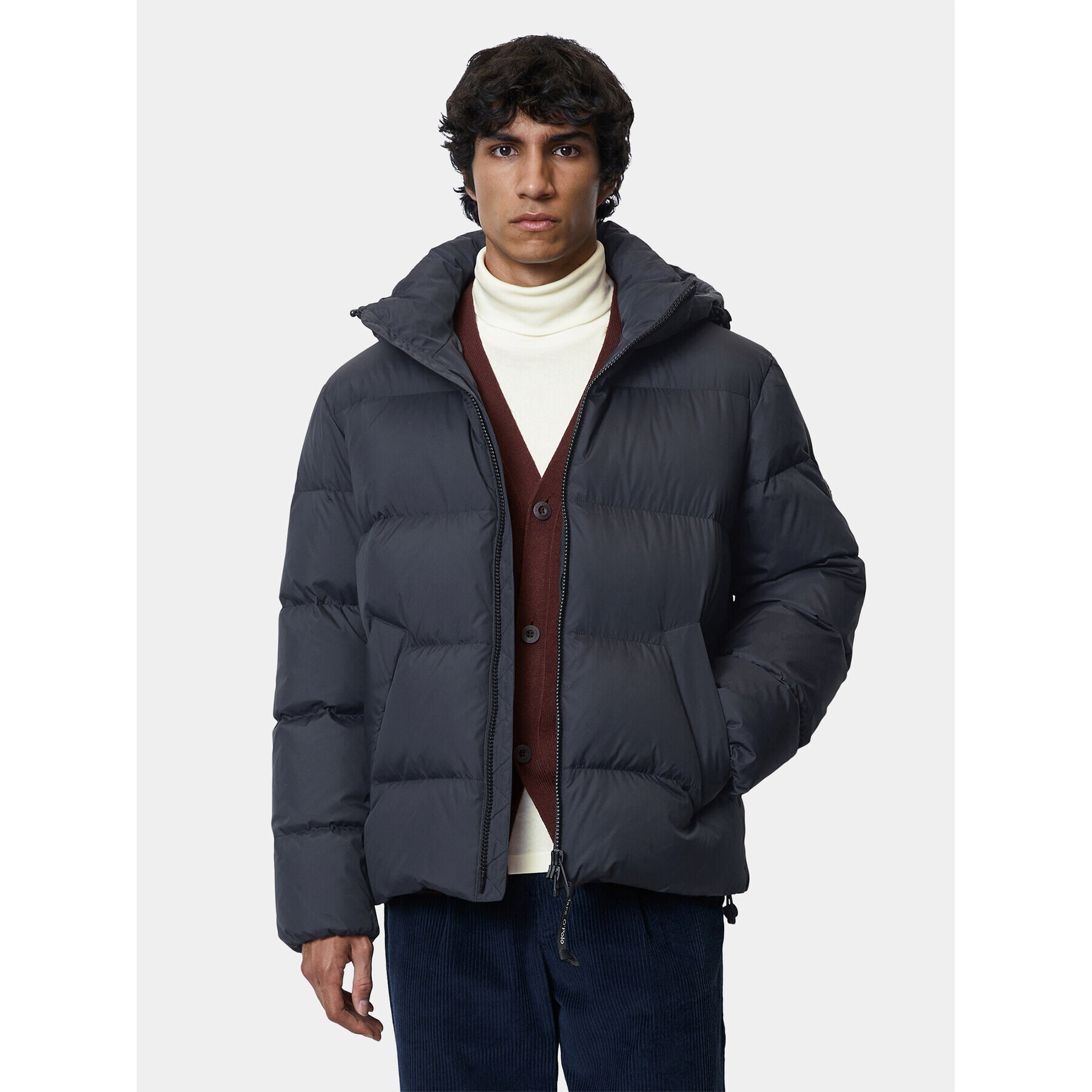 Marc O'Polo Пухено яке 329096070048 Тъмносин Regular Fit - Pepit.bg