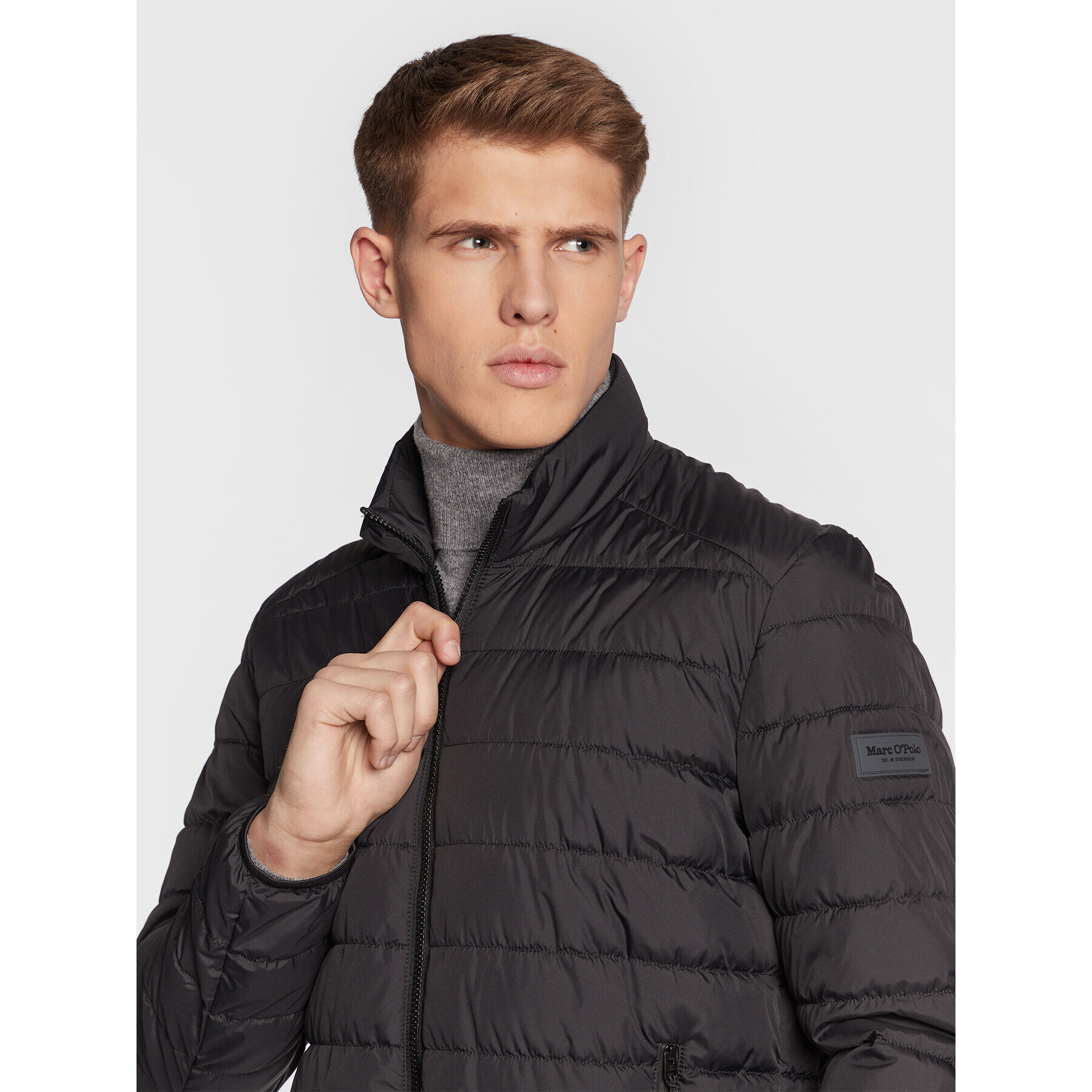 Marc O'Polo Пухено яке B21 0960 70188 Черен Regular Fit - Pepit.bg