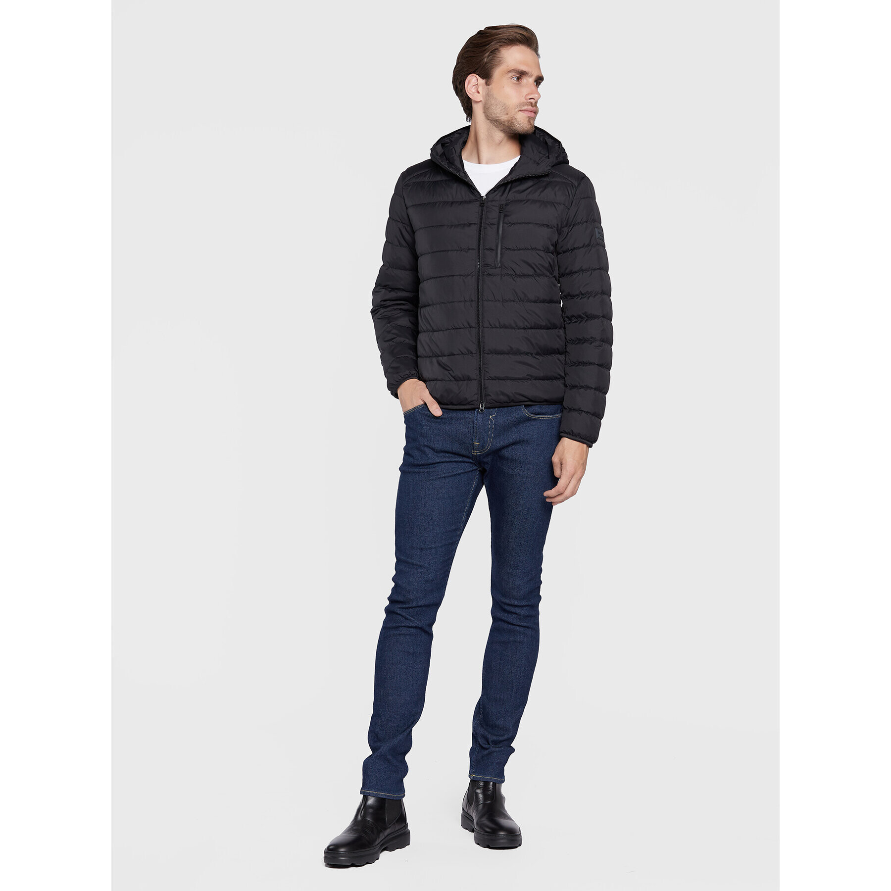 Marc O'Polo Пухено яке M28 0960 70016 Черен Regular Fit - Pepit.bg
