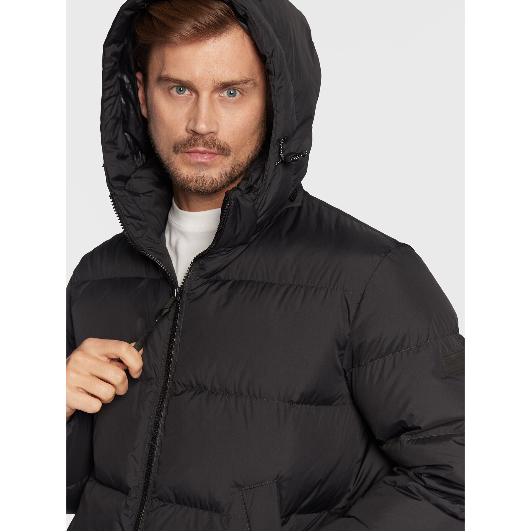 Marc O'Polo Пухено яке M29 0960 70048 Черен Oversize - Pepit.bg