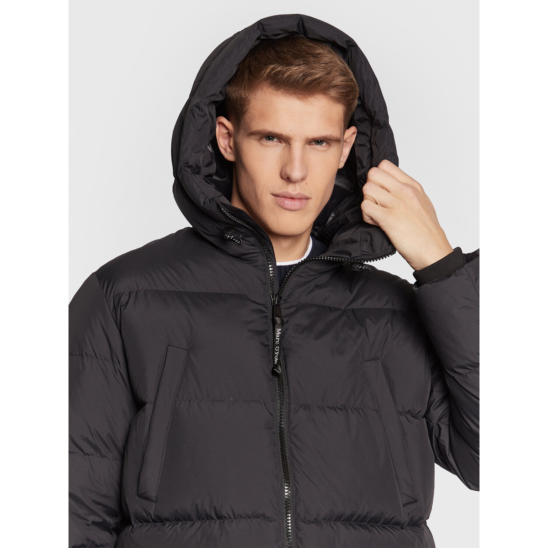 Marc O'Polo Пухено яке M29 0960 70248 Черен Regular Fit - Pepit.bg