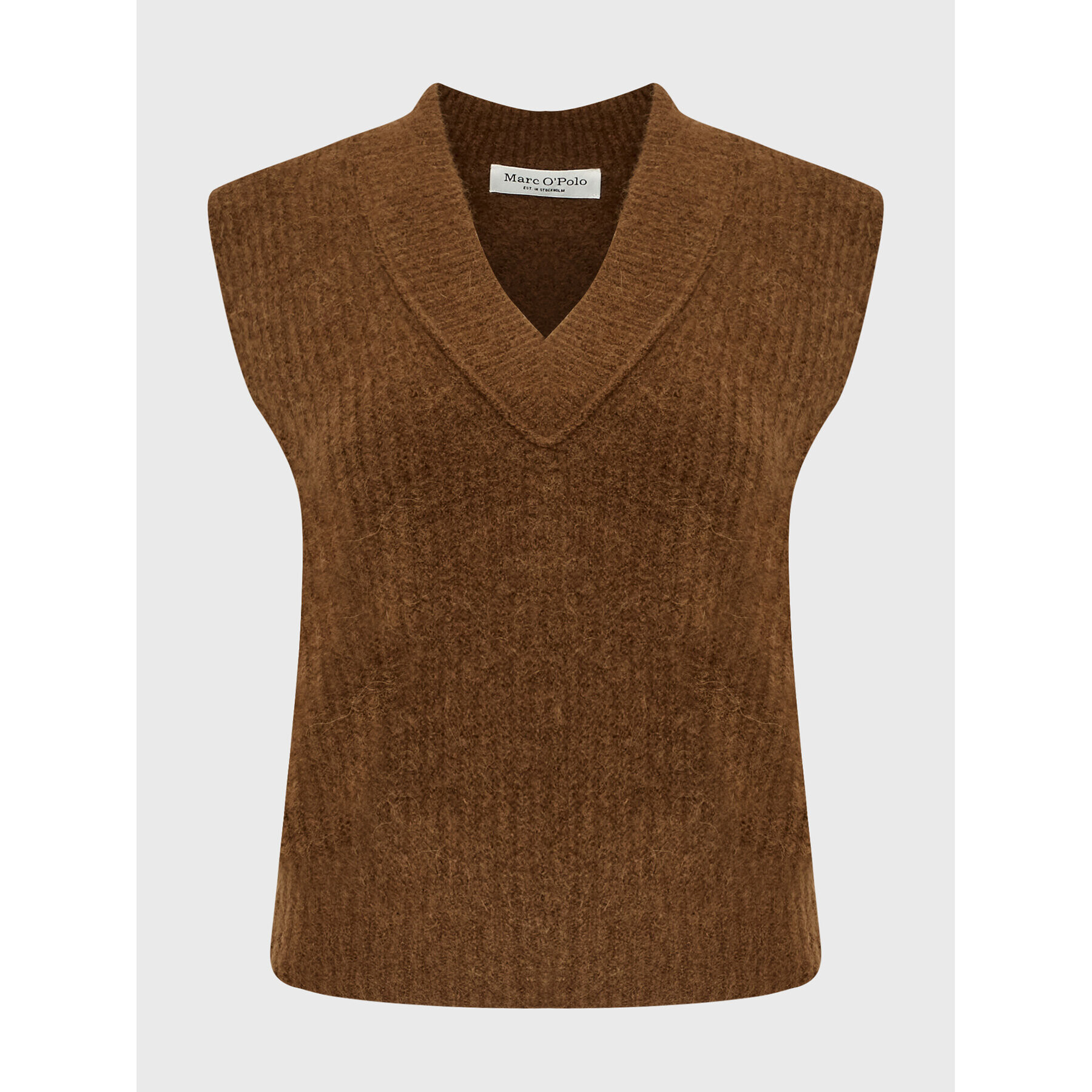 Marc O'Polo Пуловер 208 6051 63153 Кафяв Regular Fit - Pepit.bg