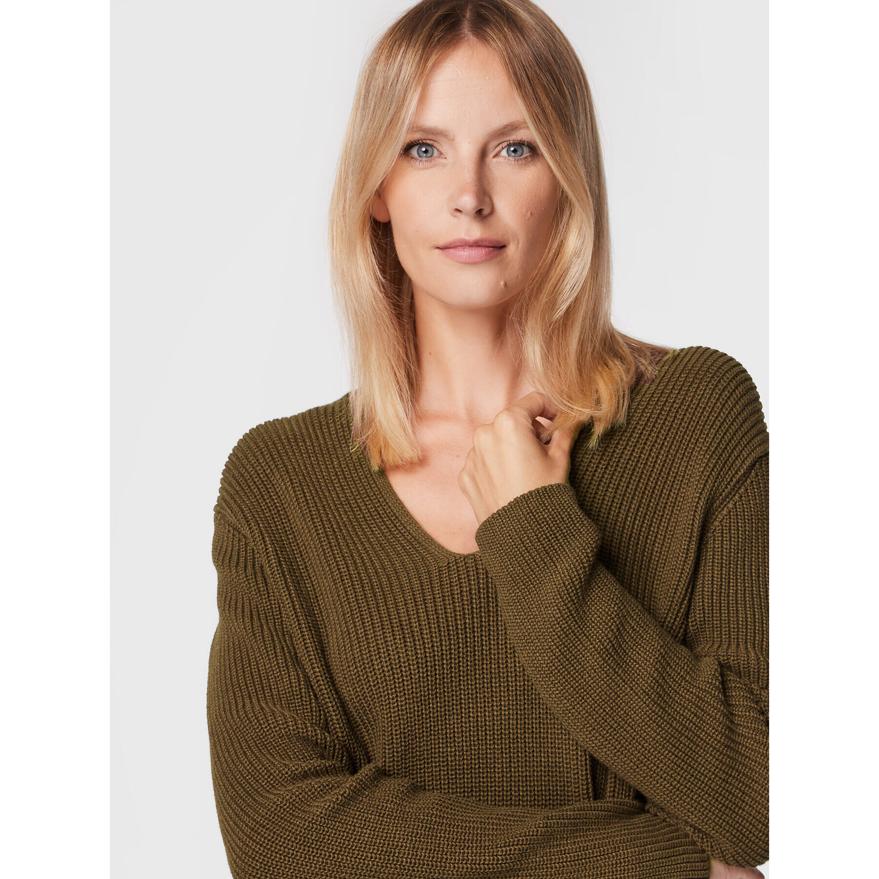 Marc O'Polo Пуловер 208 6059 60019 Кафяв Regular Fit - Pepit.bg
