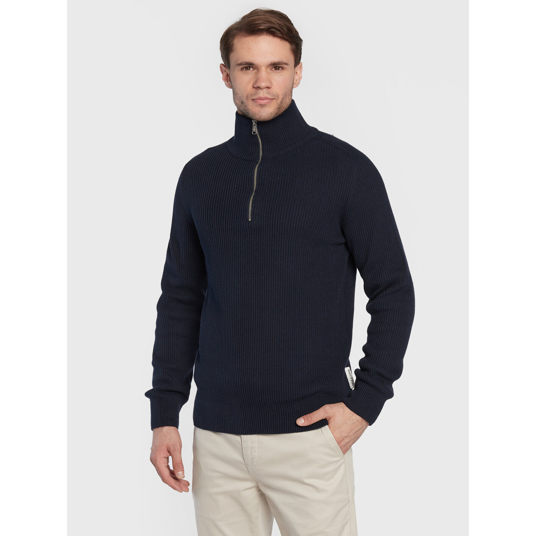 Marc O'Polo Пуловер 229 5157 60392 Тъмносин Regular Fit - Pepit.bg