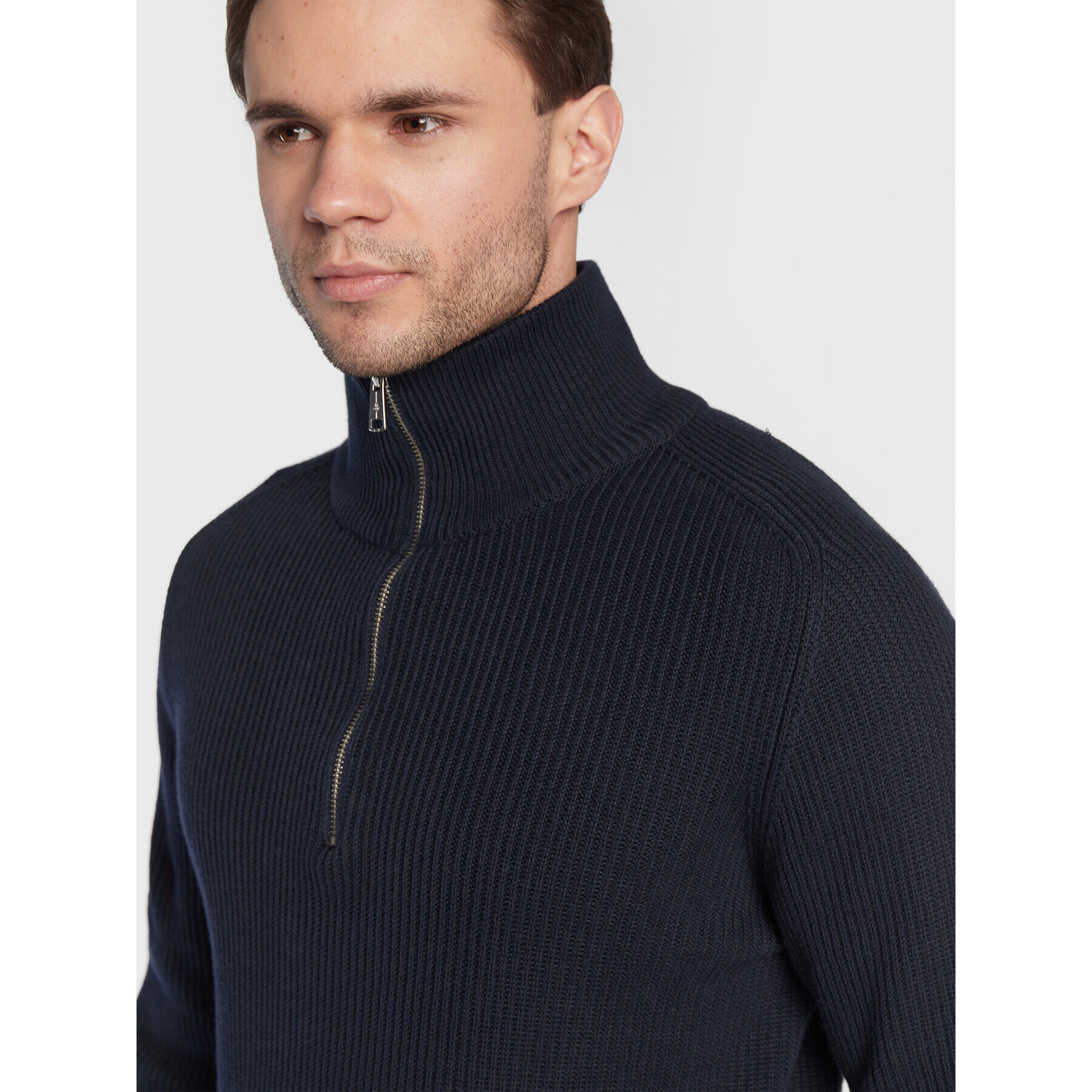 Marc O'Polo Пуловер 229 5157 60392 Тъмносин Regular Fit - Pepit.bg
