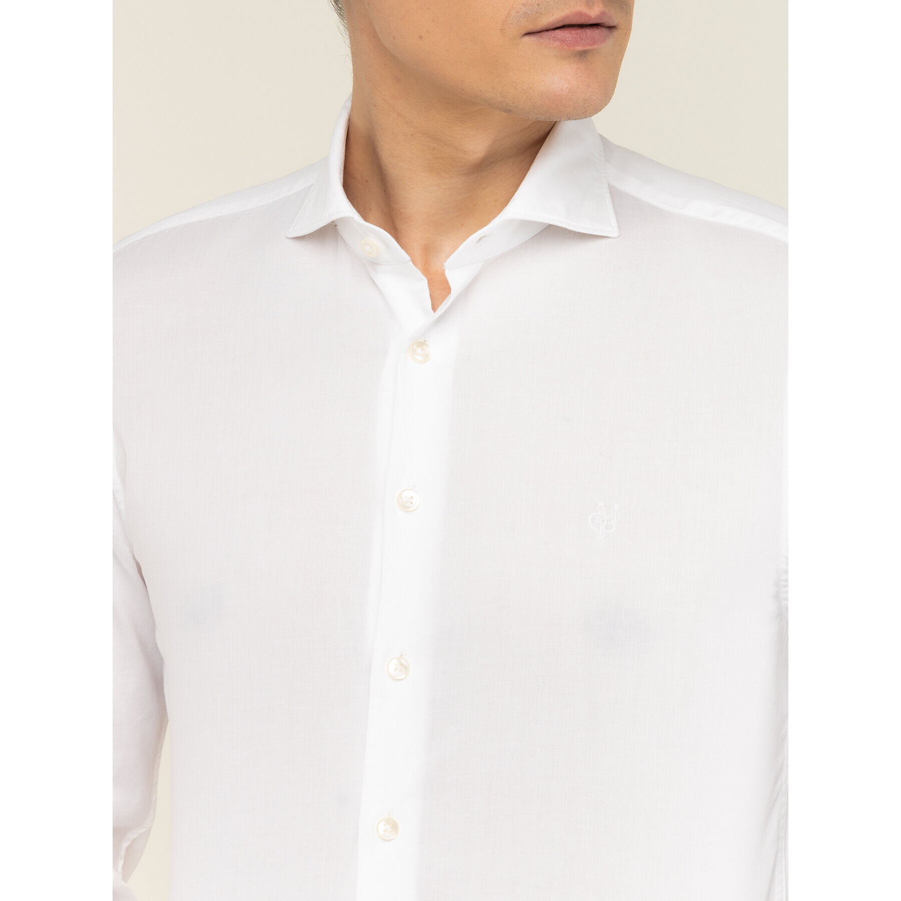 Marc O'Polo Риза 021 7668 42348 Бял Shaped Fit - Pepit.bg