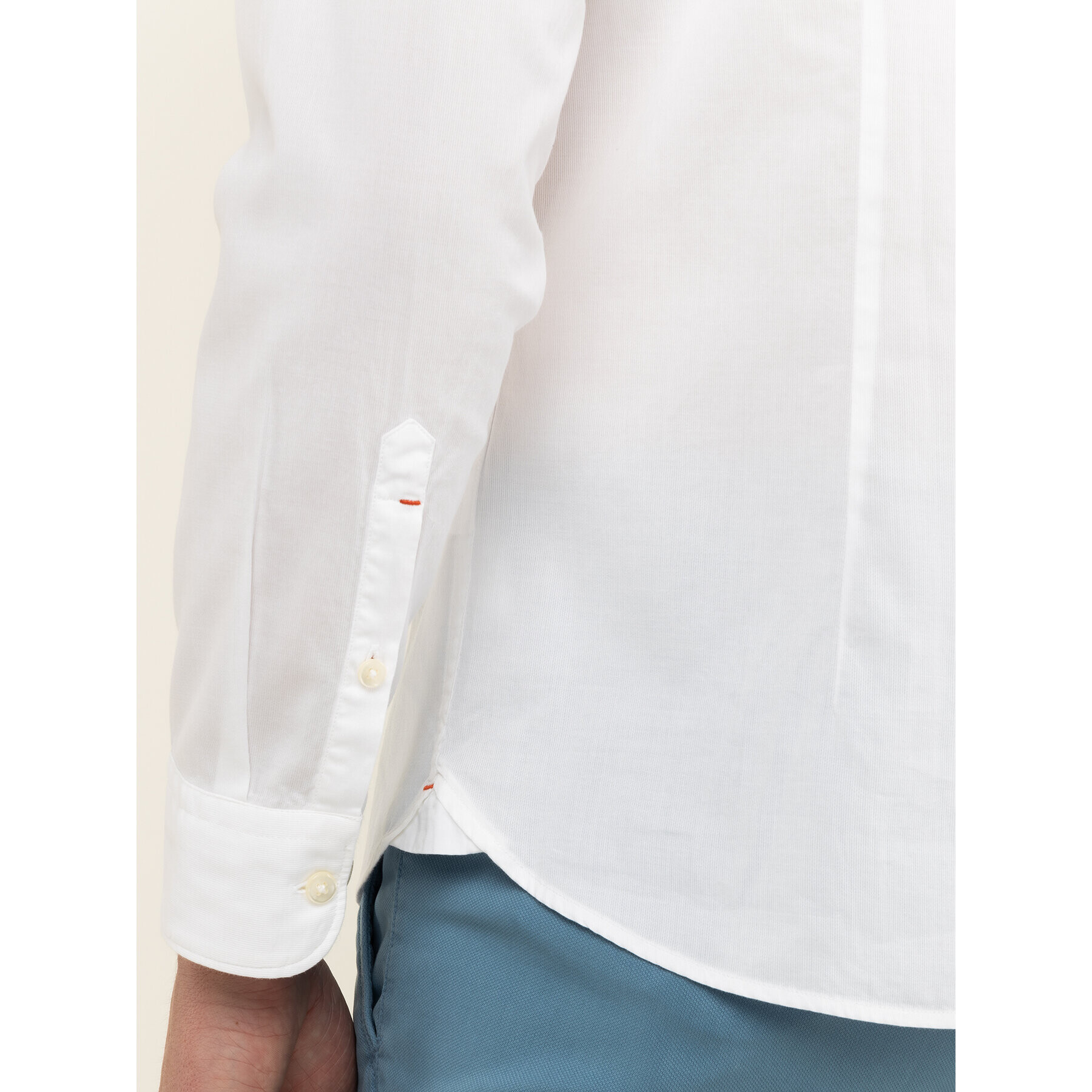 Marc O'Polo Риза 021 7668 42348 Бял Shaped Fit - Pepit.bg