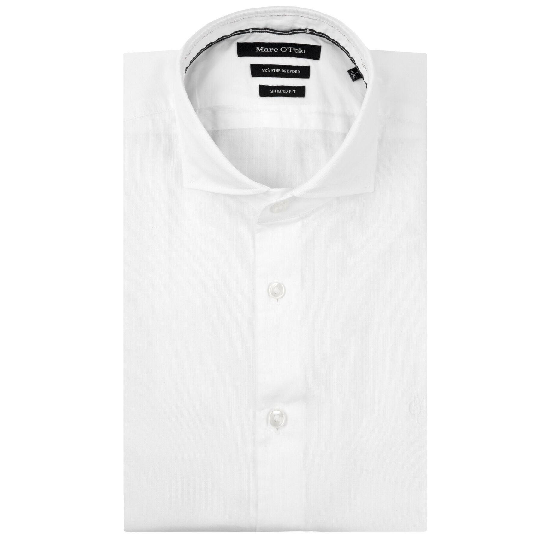 Marc O'Polo Риза 021 7668 42348 Бял Shaped Fit - Pepit.bg