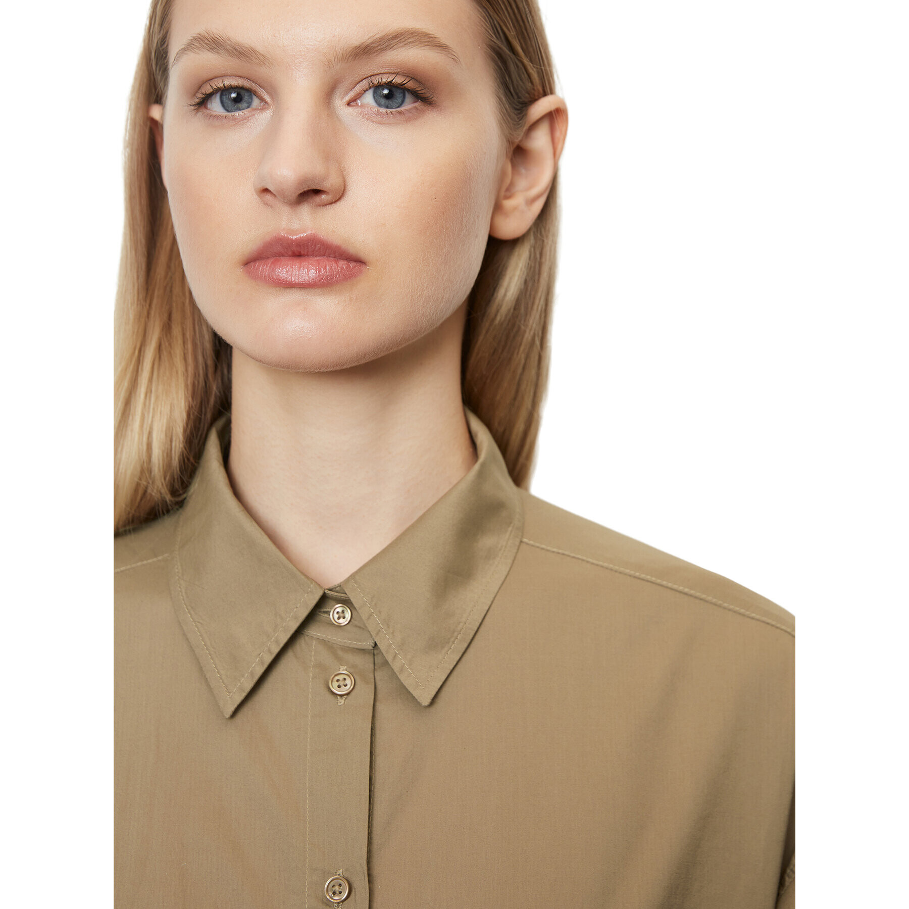 Marc O'Polo Риза 302092142071 Кафяв Relaxed Fit - Pepit.bg