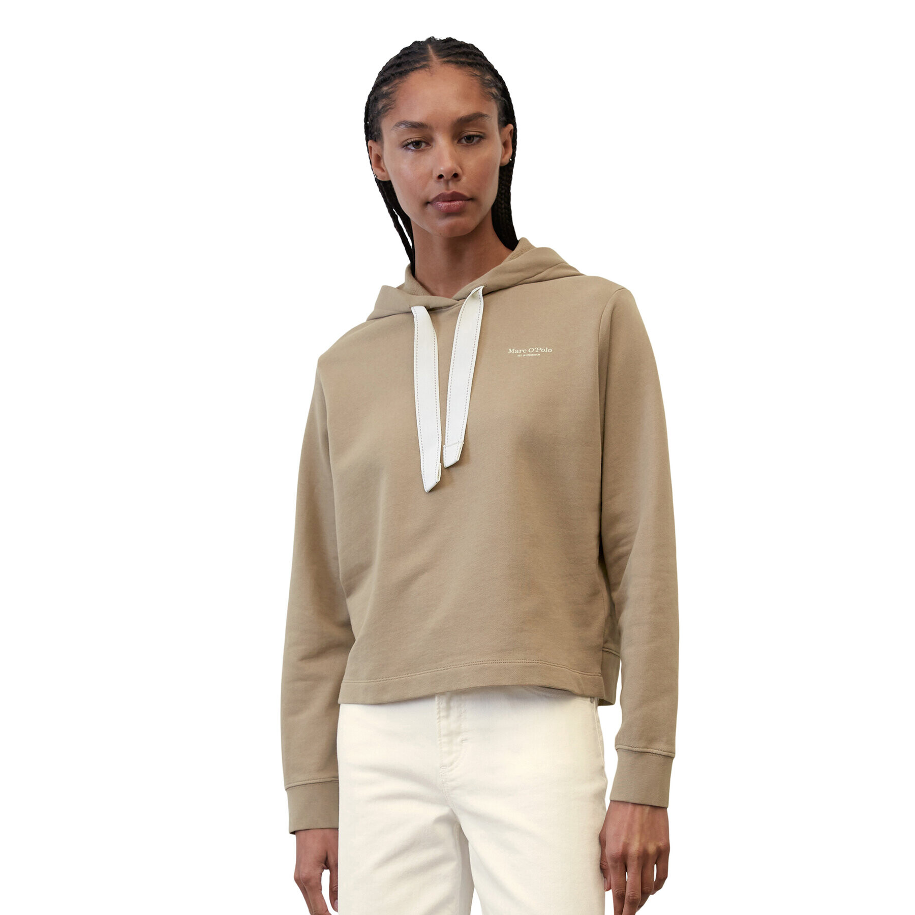 Marc O'Polo Суитшърт 302400154459 Кафяв Regular Fit - Pepit.bg