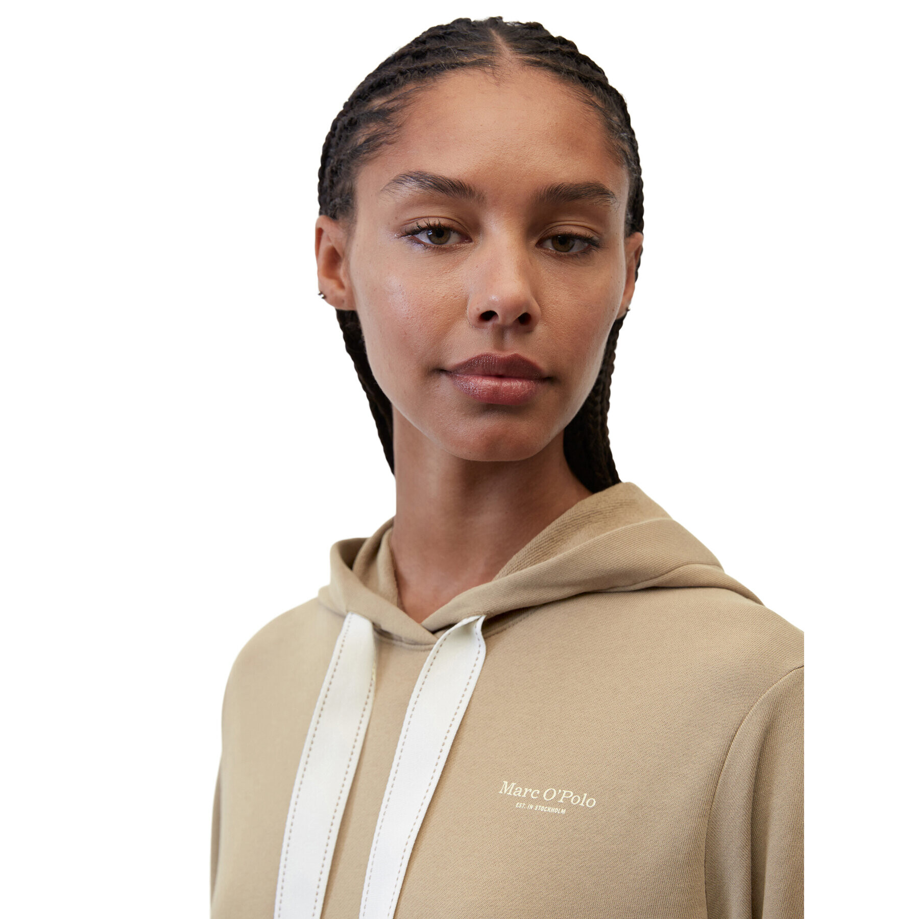 Marc O'Polo Суитшърт 302400154459 Кафяв Regular Fit - Pepit.bg