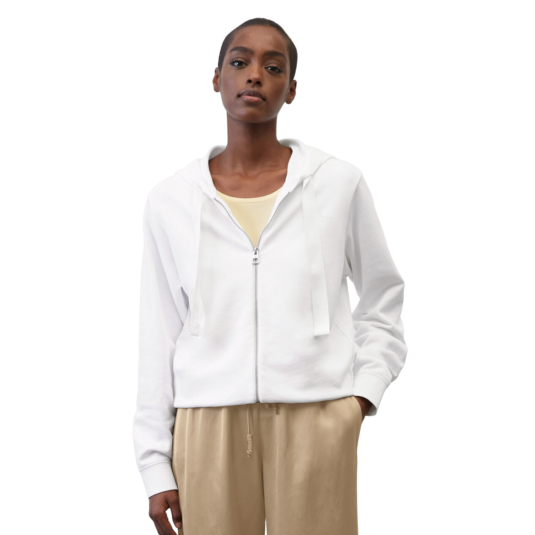 Marc O'Polo Суитшърт 302400157081 Бял Regular Fit - Pepit.bg