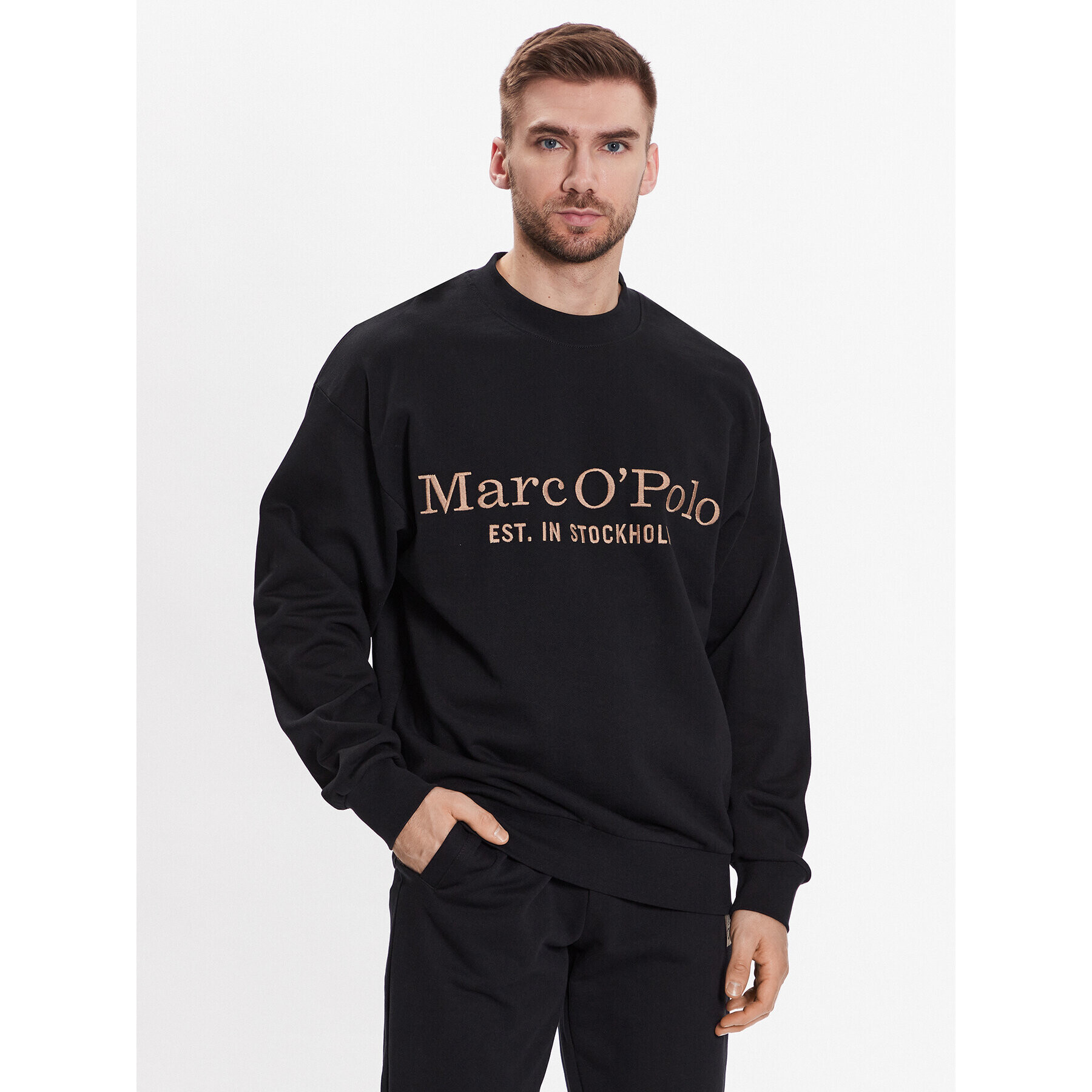 Marc O'Polo Суитшърт 321408854214 Черен Regular Fit - Pepit.bg