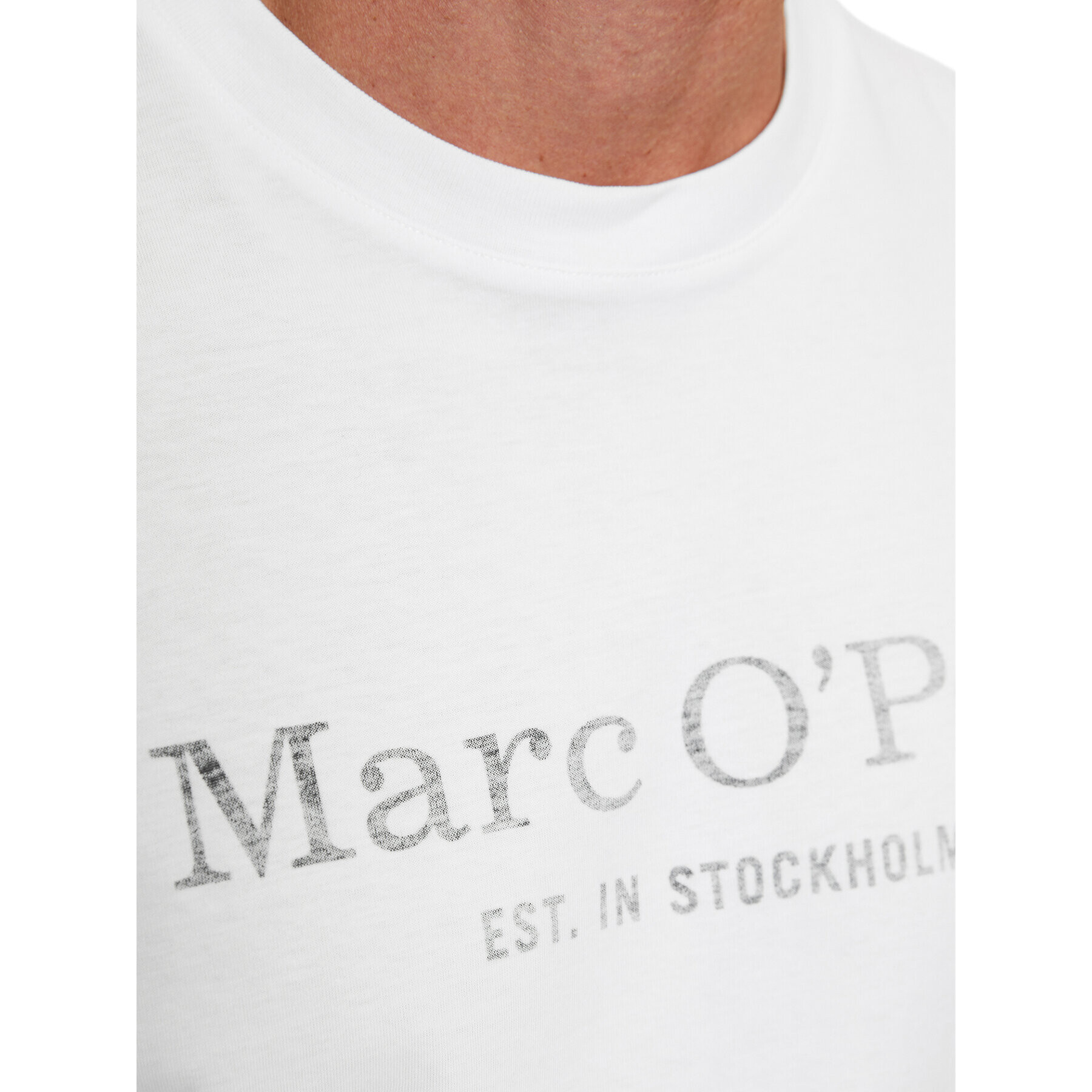 Marc O'Polo Тениска с дълъг ръкав 327 2012 52152 Бял Regular Fit - Pepit.bg