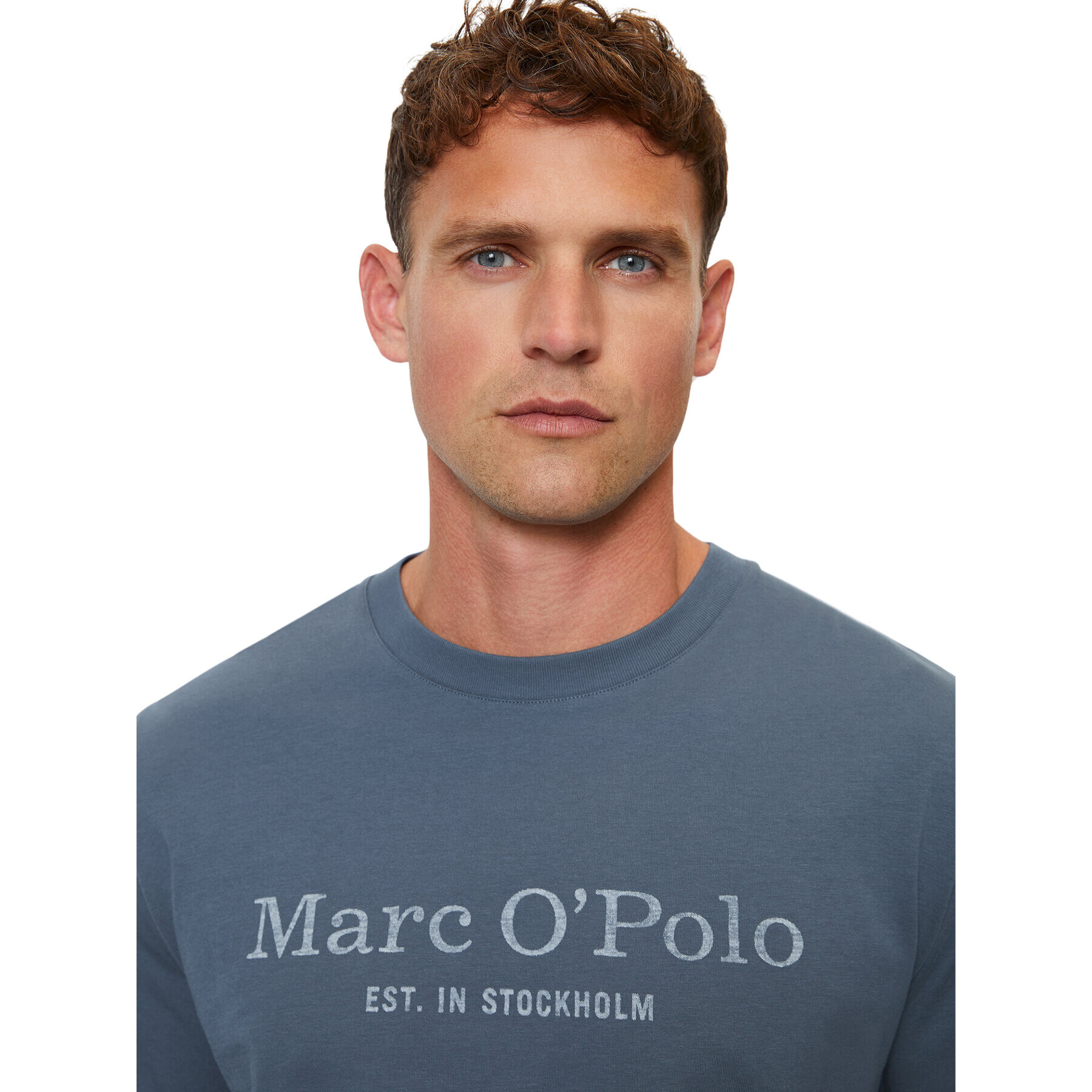 Marc O'Polo Тениска с дълъг ръкав 327 2012 52152 Син Regular Fit - Pepit.bg