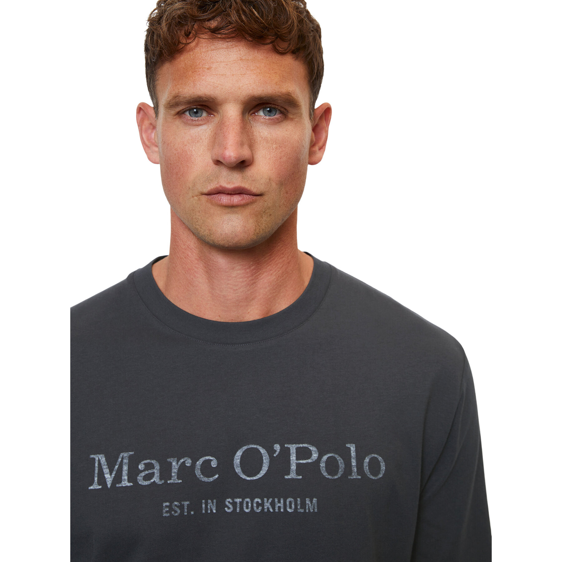 Marc O'Polo Тениска с дълъг ръкав 327 2012 52152 Тъмносин Regular Fit - Pepit.bg