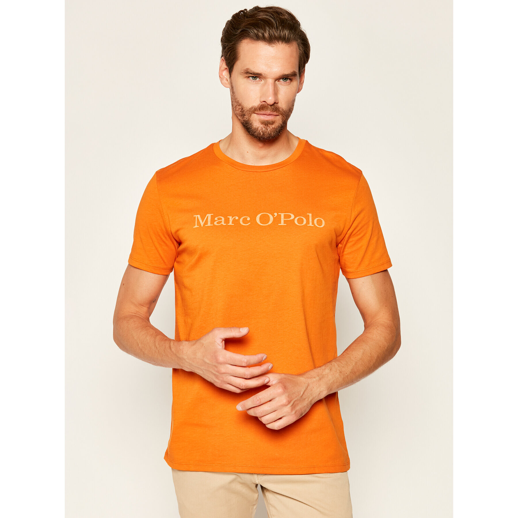 Marc O'Polo Тишърт 026 2220 51230 Оранжев Regular Fit - Pepit.bg