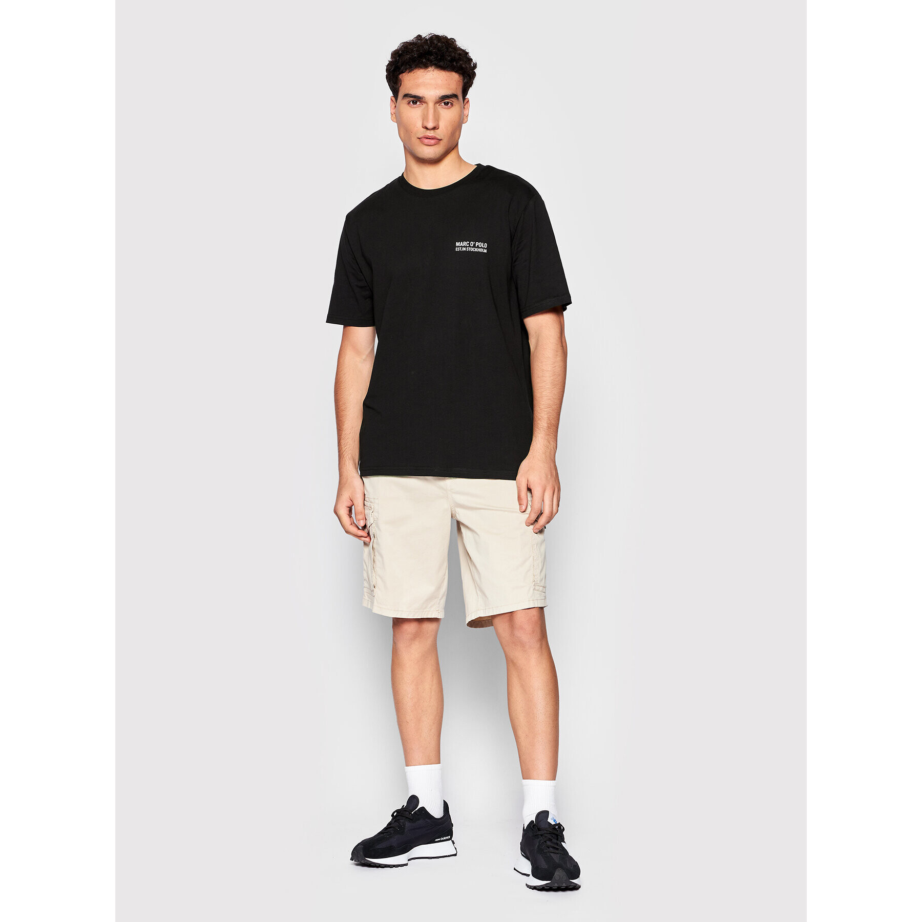 Marc O'Polo Тишърт 226 2012 51074 Черен Regular Fit - Pepit.bg