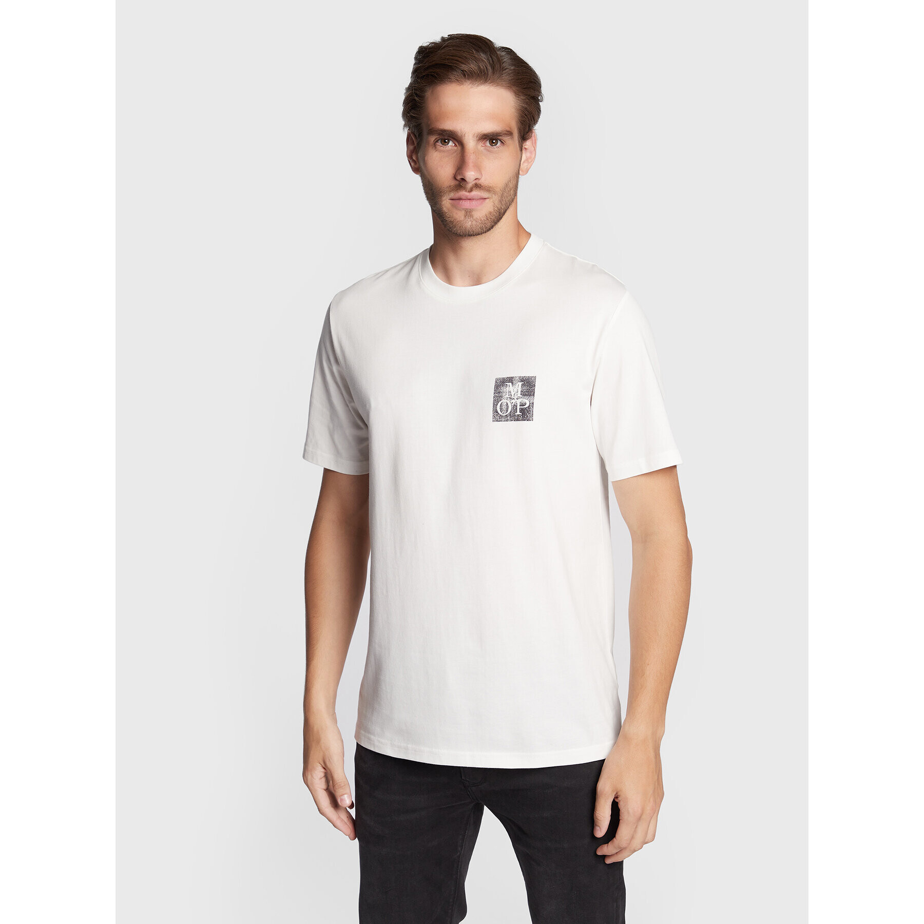 Marc O'Polo Тишърт 227 2012 51620 Бял Regular Fit - Pepit.bg