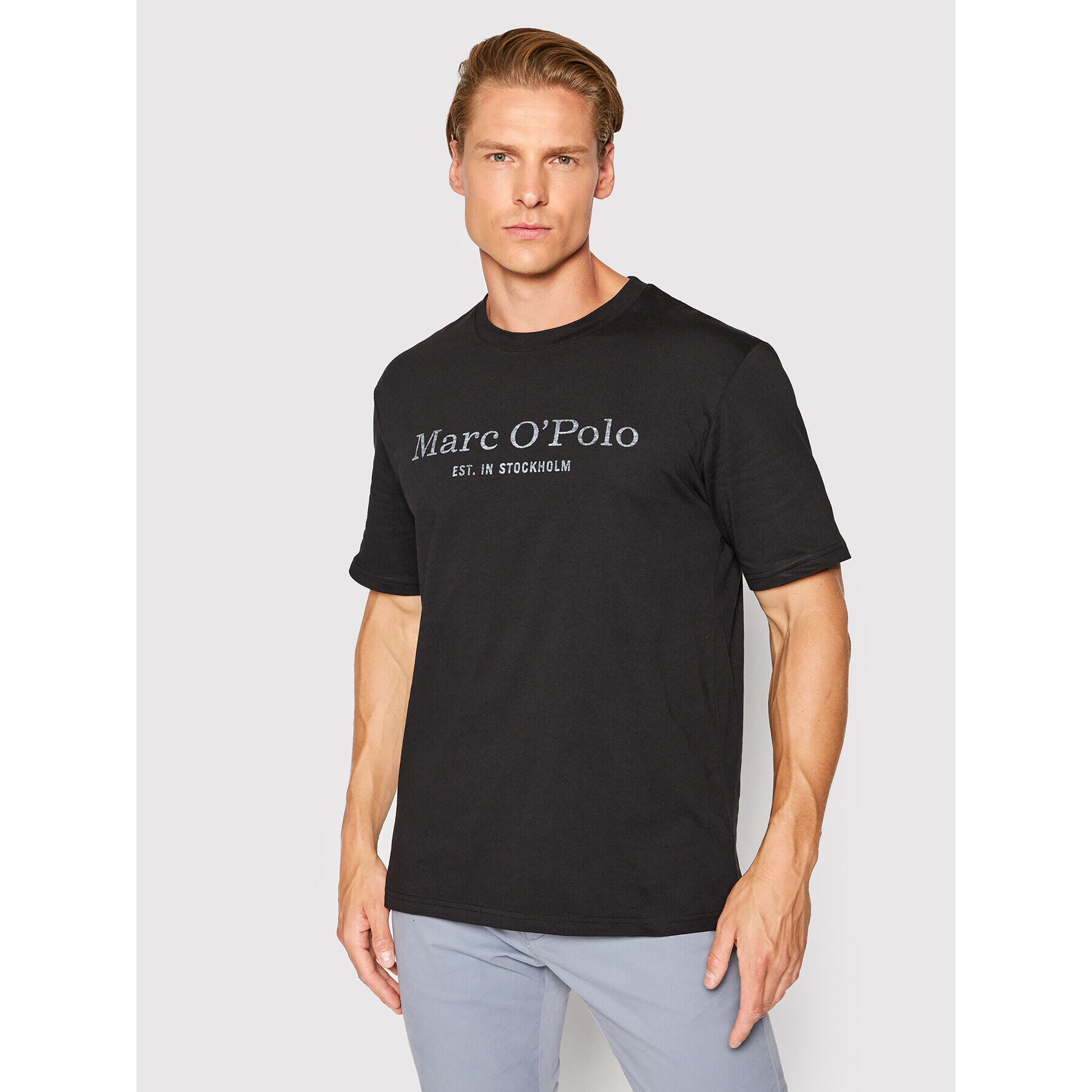 Marc O'Polo Тишърт B21 2012 51052 Черен Regular Fit - Pepit.bg
