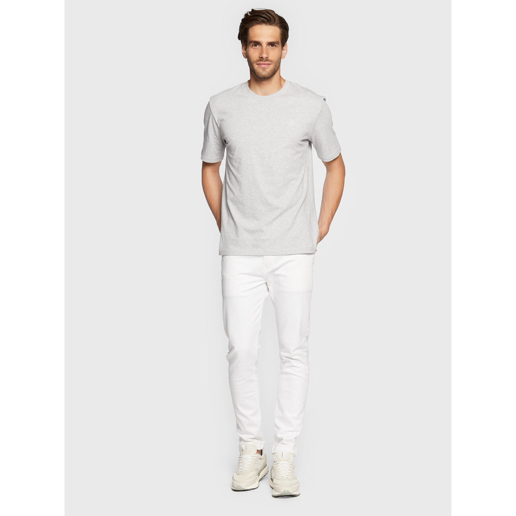 Marc O'Polo Тишърт B21 2012 51054 Сив Regular Fit - Pepit.bg