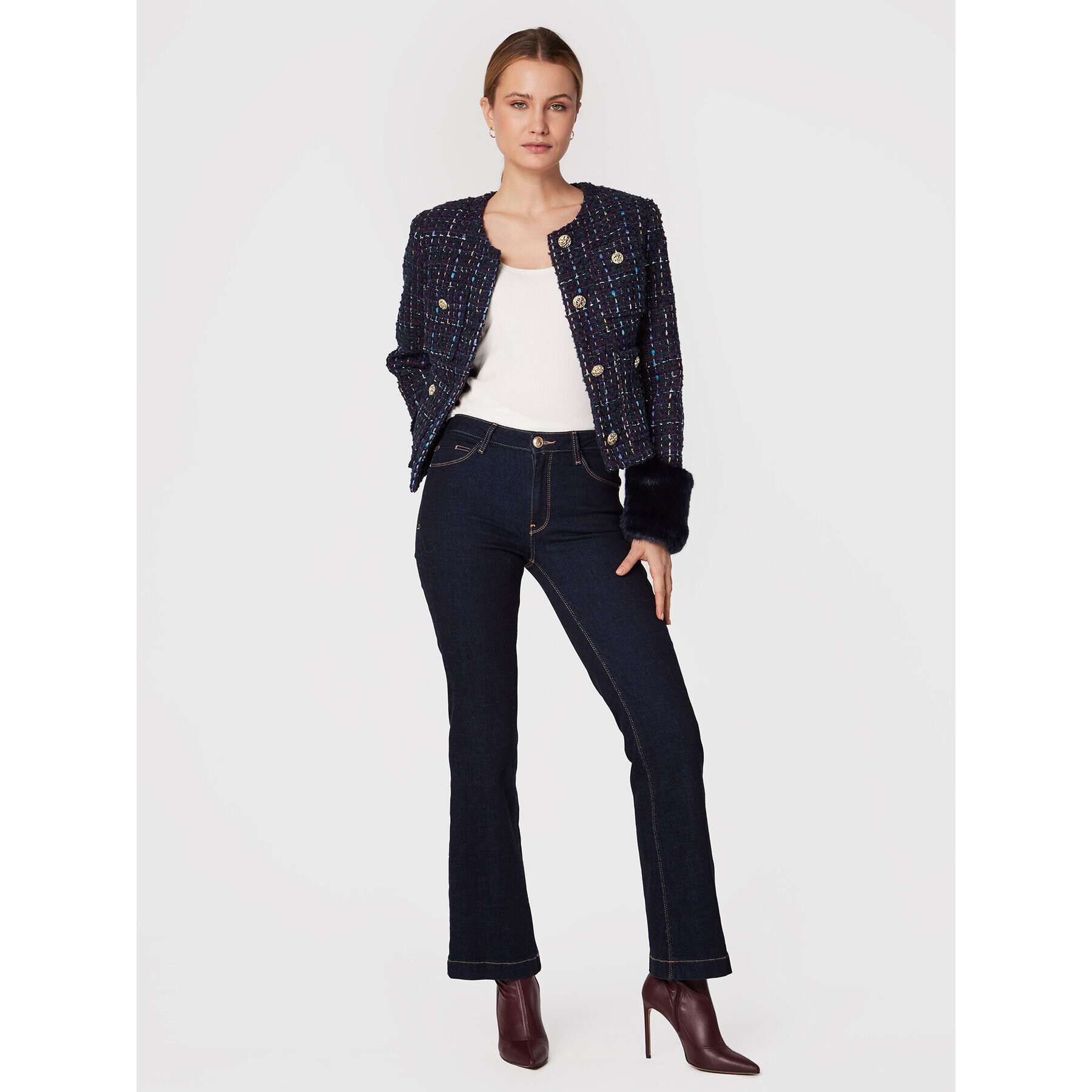 Marciano Guess Блейзър 2BGN07 9762Z Виолетов Regular Fit - Pepit.bg