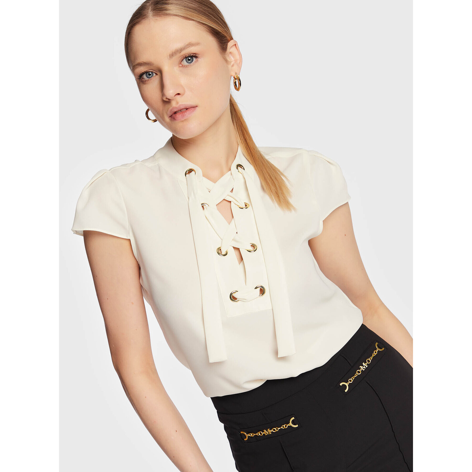 Marciano Guess Блуза 3GGH07 8592Z Екрю Regular Fit - Pepit.bg