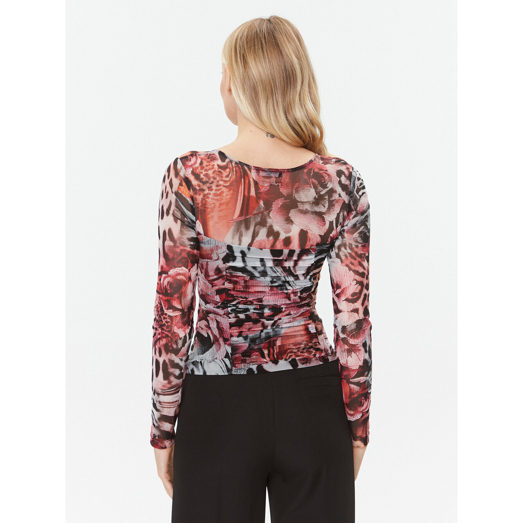 Marciano Guess Блуза Leopard 3BGP07 6875Z Розов Regular Fit - Pepit.bg