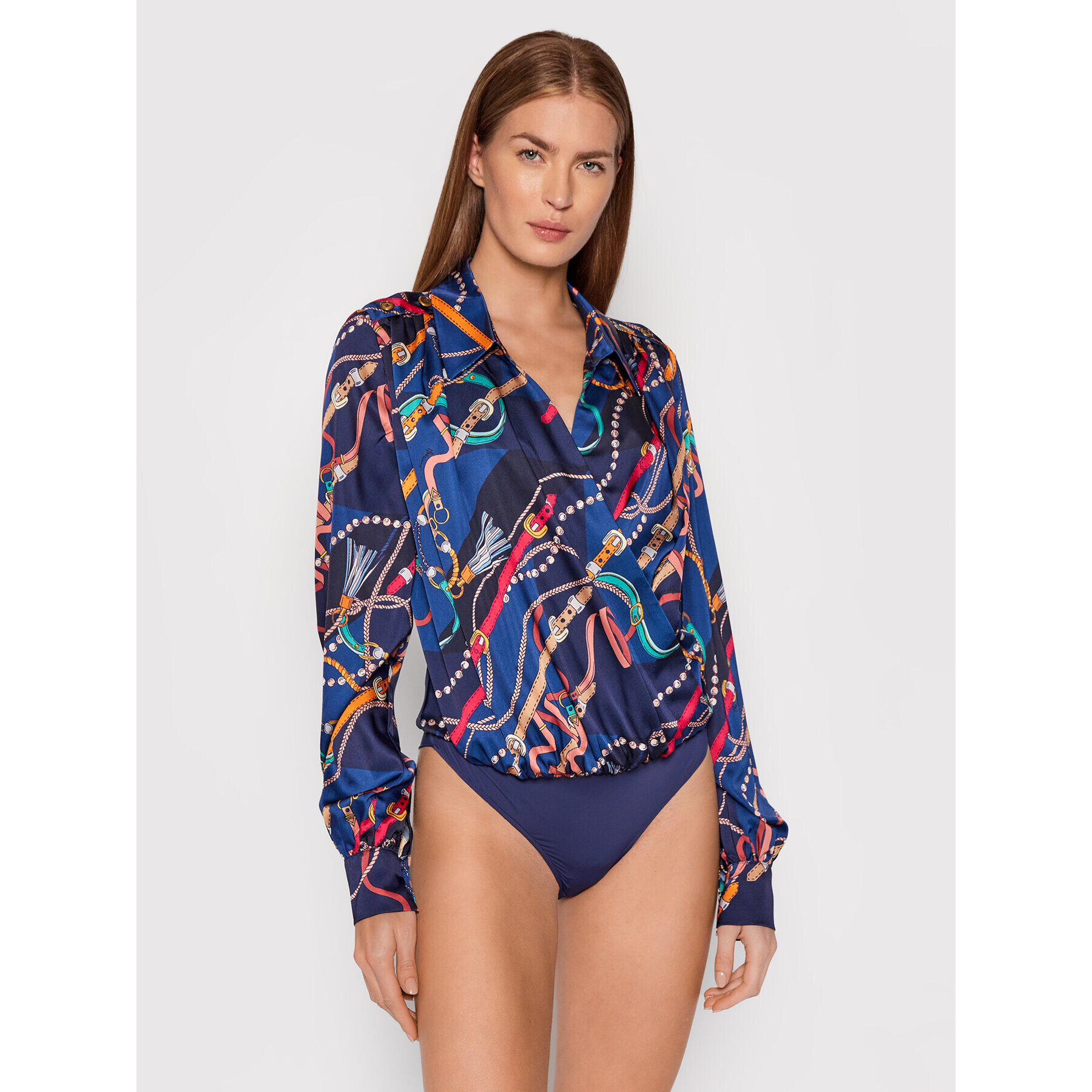 Marciano Guess Боди 1BGH01 9598Z Тъмносин Relaxed Fit - Pepit.bg
