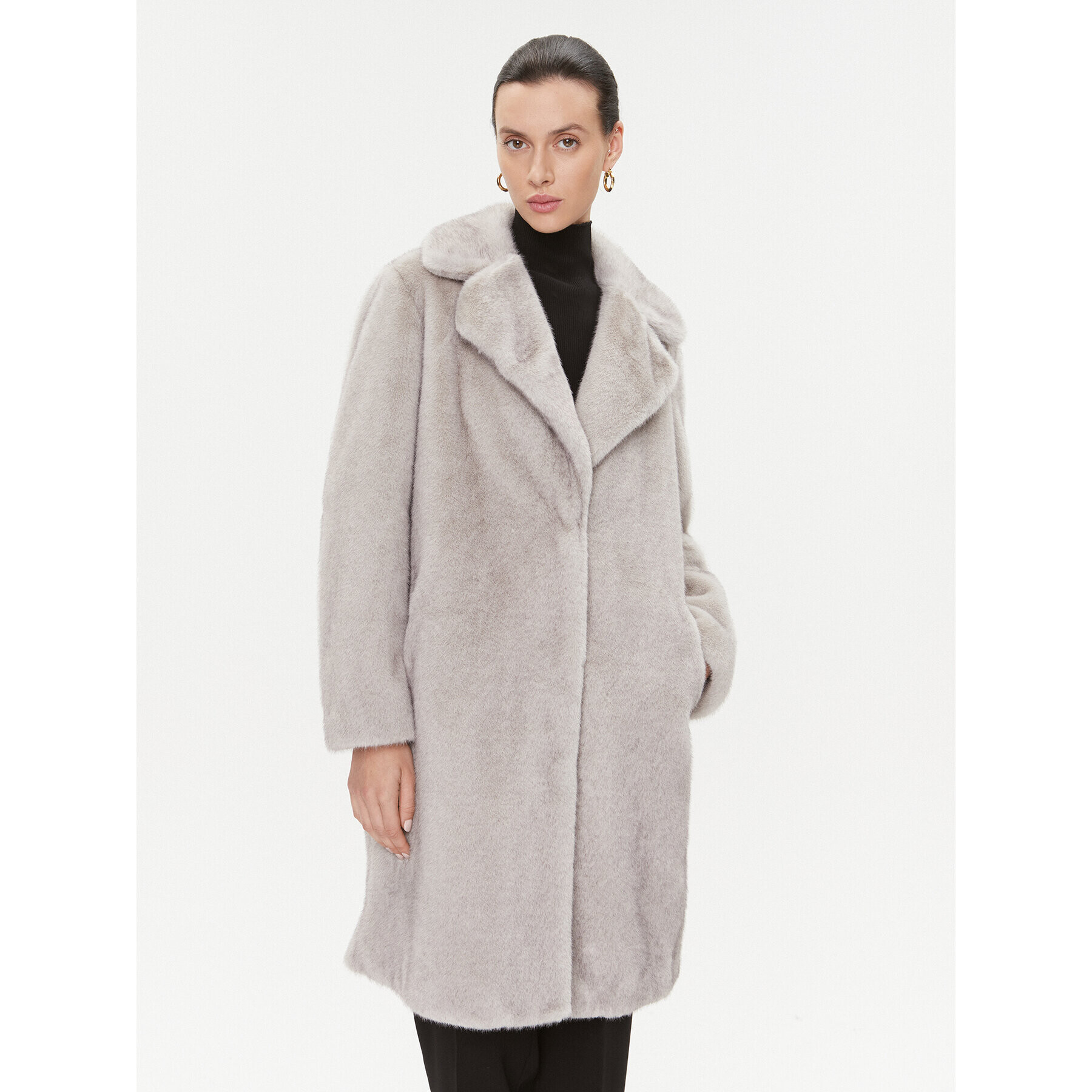 Marciano Guess Кожено палто 3BGL28 9965Z Сив Regular Fit - Pepit.bg