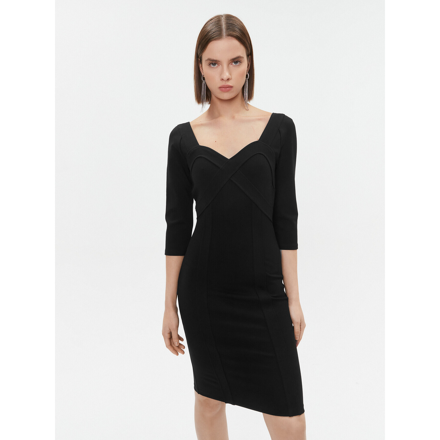 Marciano Guess Ежедневна рокля 3BGK0J 6375Z Черен Bodycon Fit - Pepit.bg